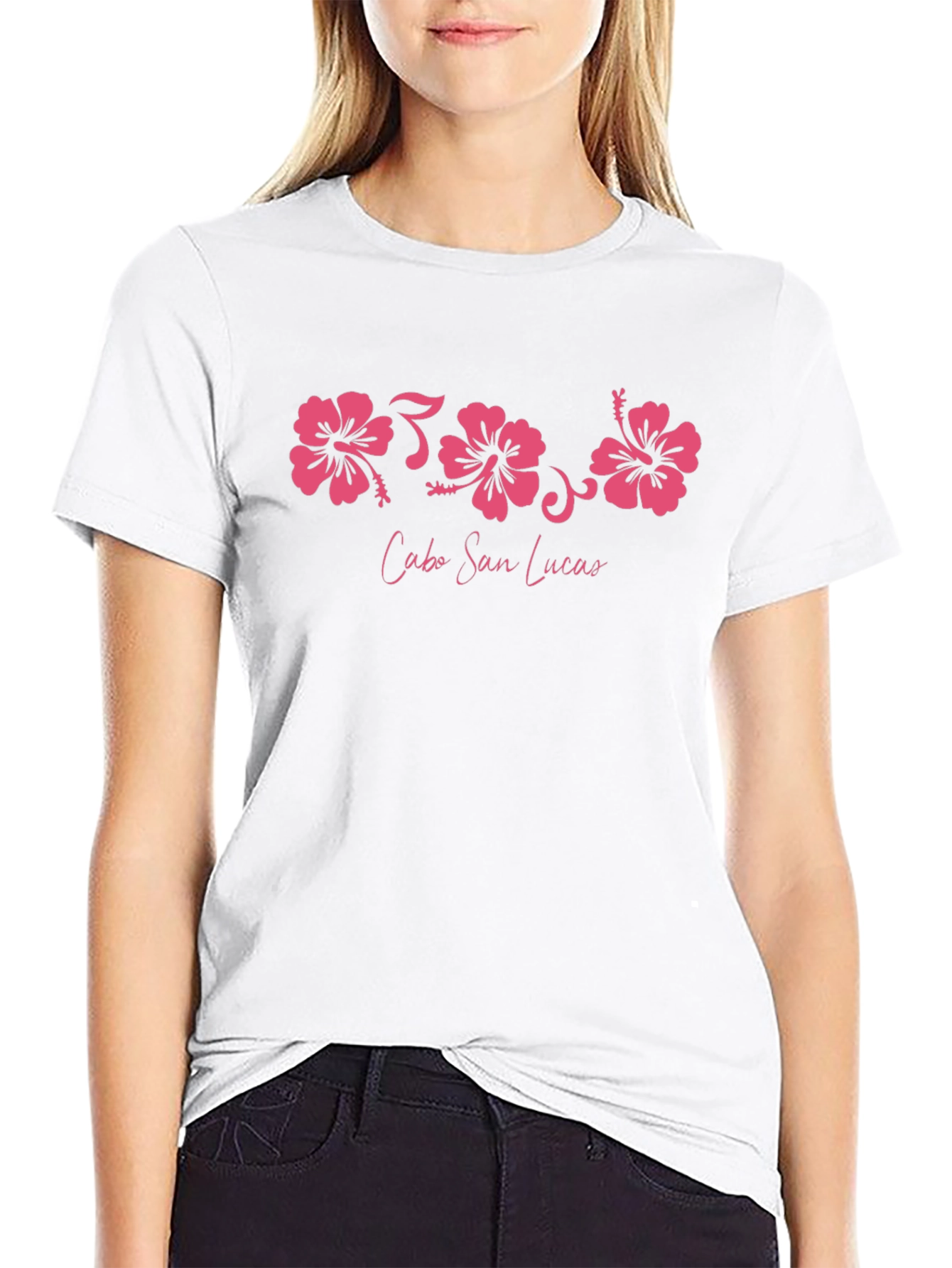 Cabo San Lucas Hibiscus Graphic T-Shirt