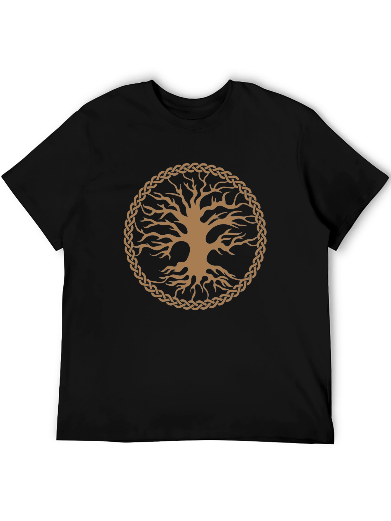 Celtic Tree of Life Graphic T-Shirt - Black