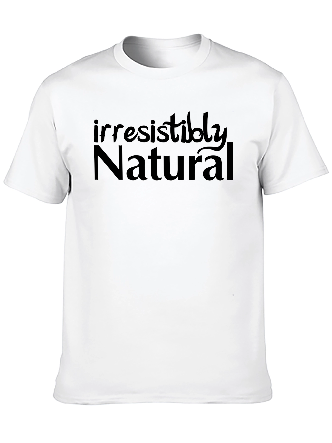 Irresistibly Natural Black Graphic T-Shirt