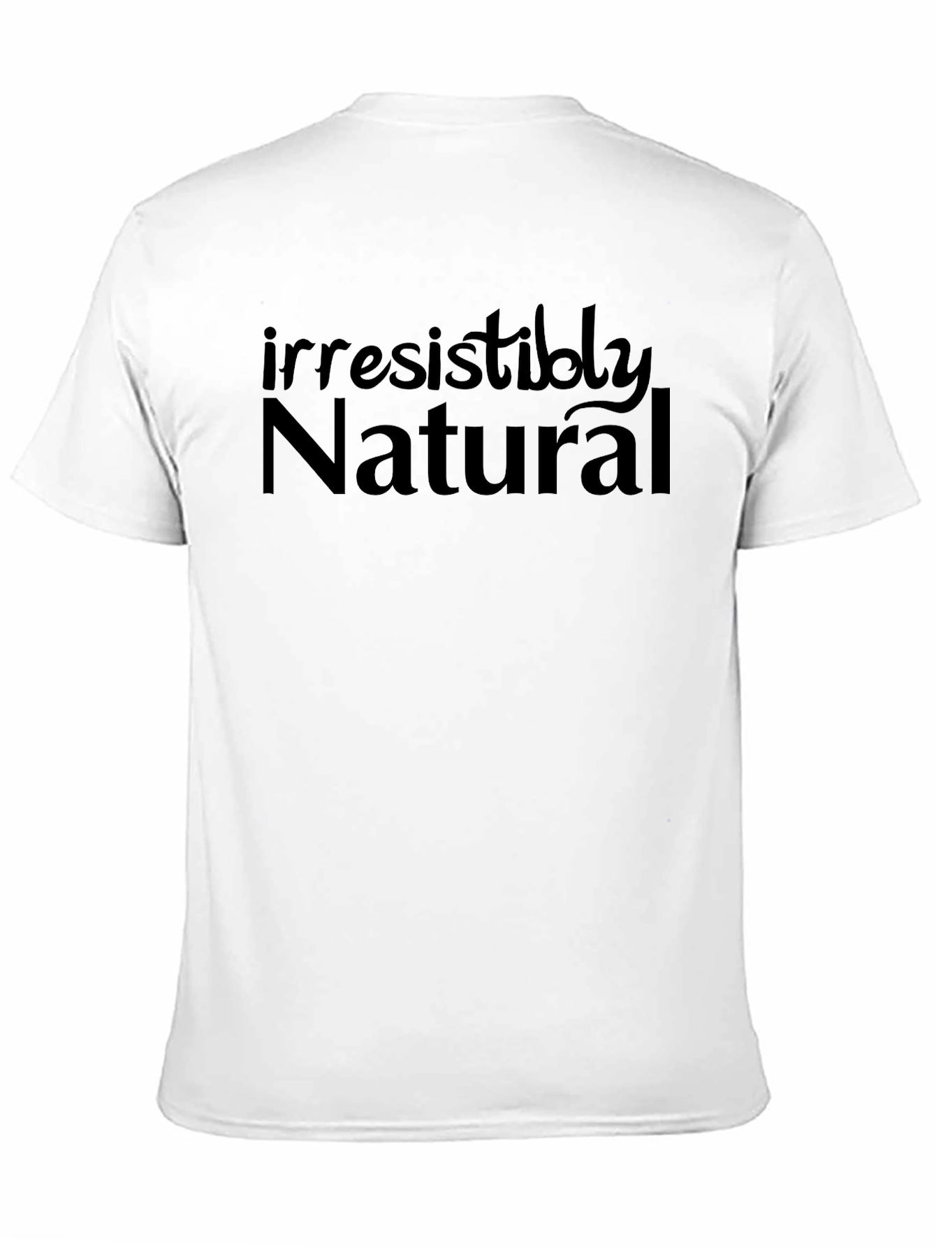 Irresistibly Natural Black Graphic T-Shirt