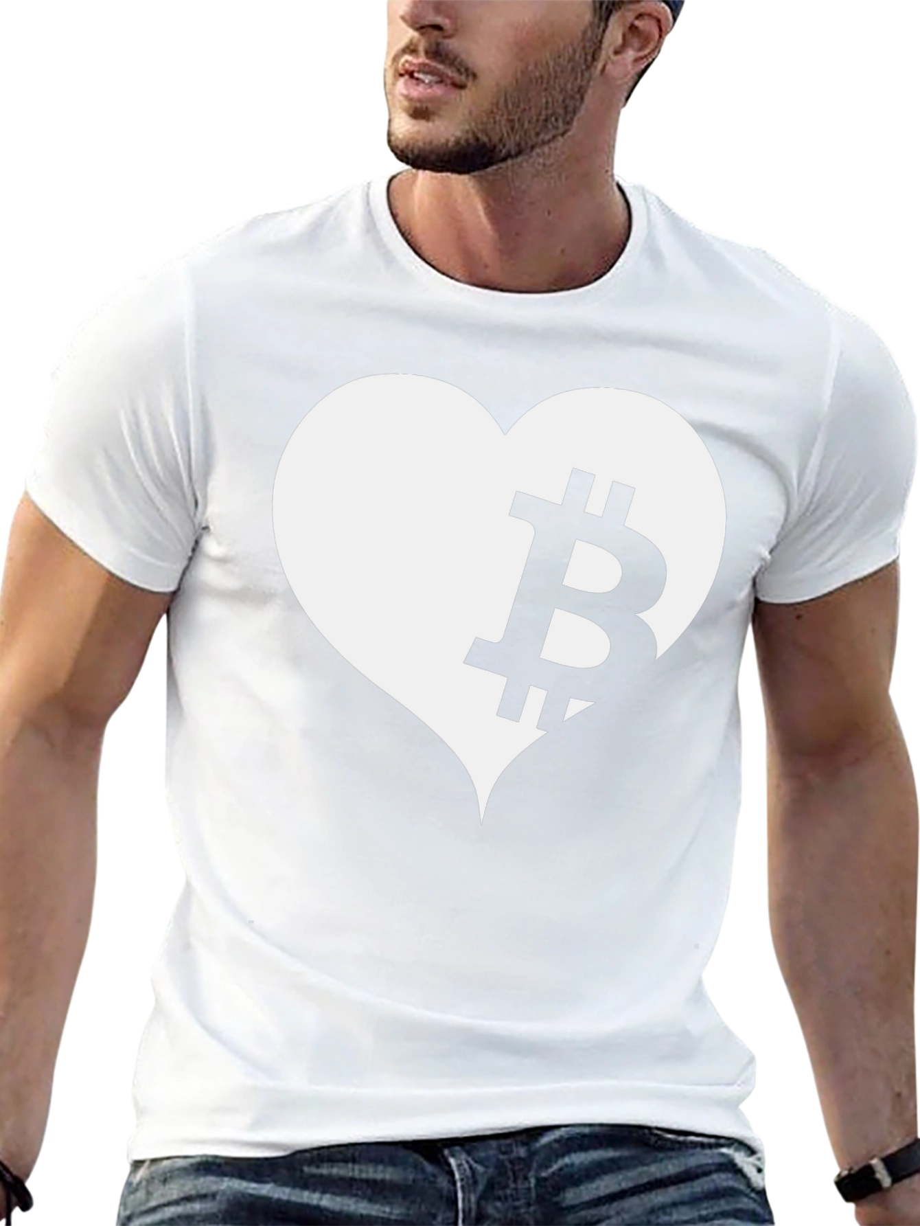 Bitcoin Heart T-Shirt - Crypto Lover Tee