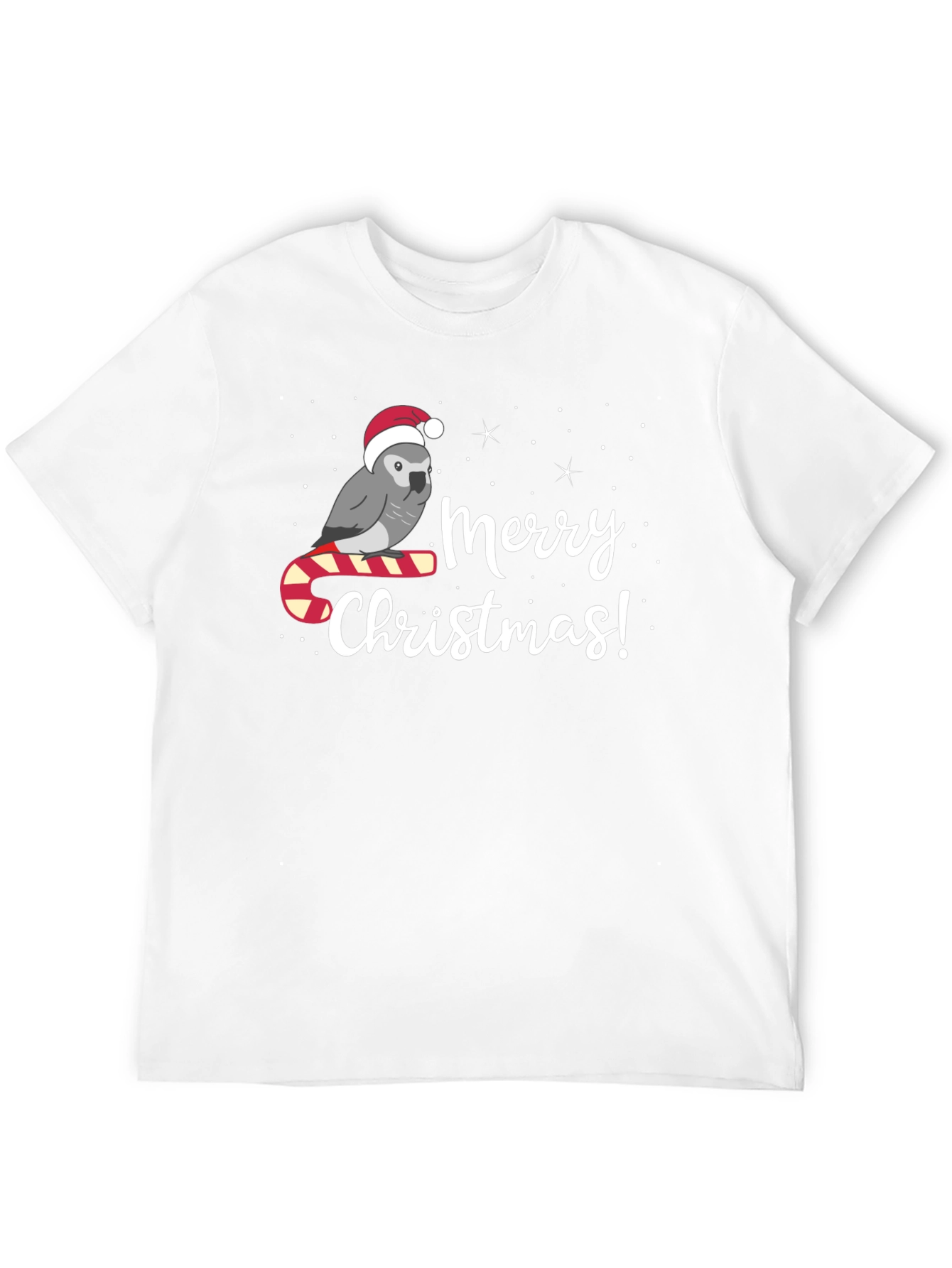 Festive Parrot Merry Christmas T-Shirt