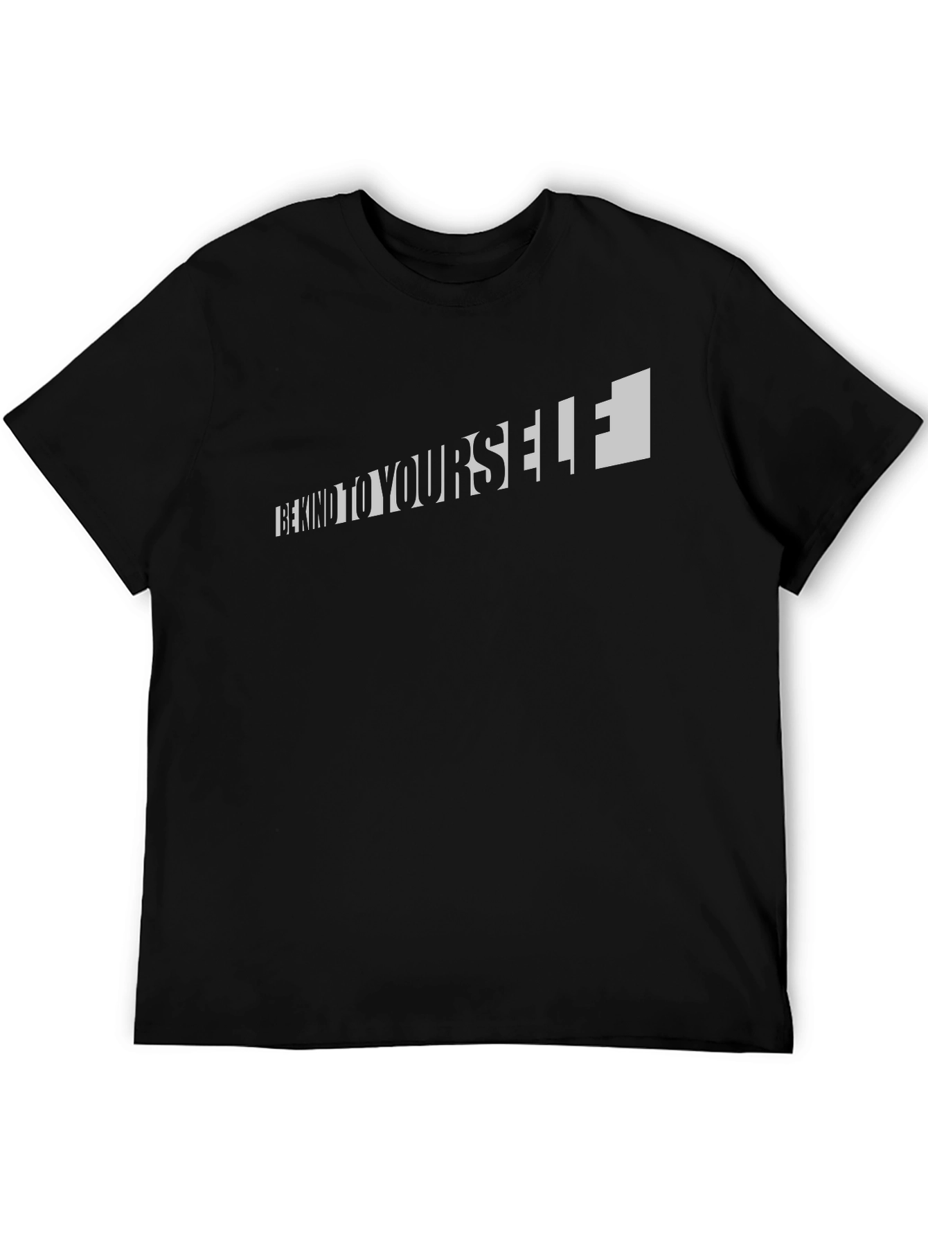 Be Kind to Yourself Graphic Black T-Shirt
