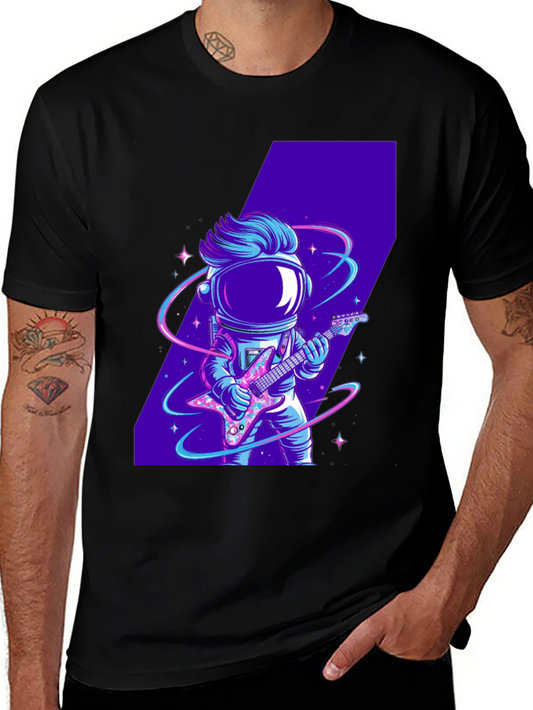 Astronaut Guitarist Graphic Tee