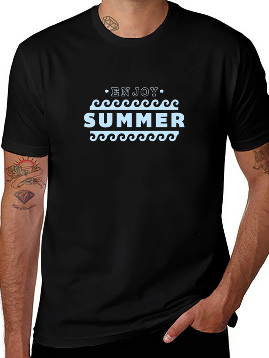 Enjoy Summer Black T-Shirt