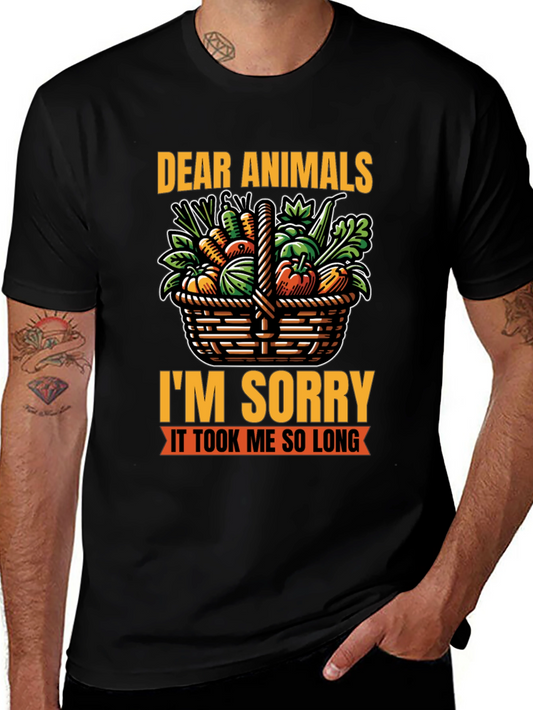 Vegan Sorry T-Shirt Animal Lover Tee