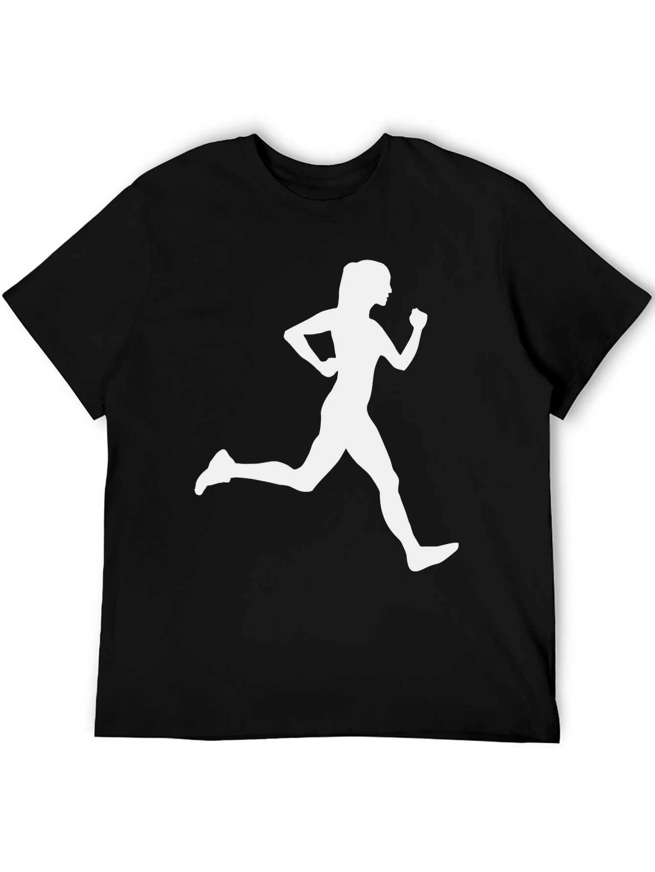 Runner Silhouette Graphic Tee - Black