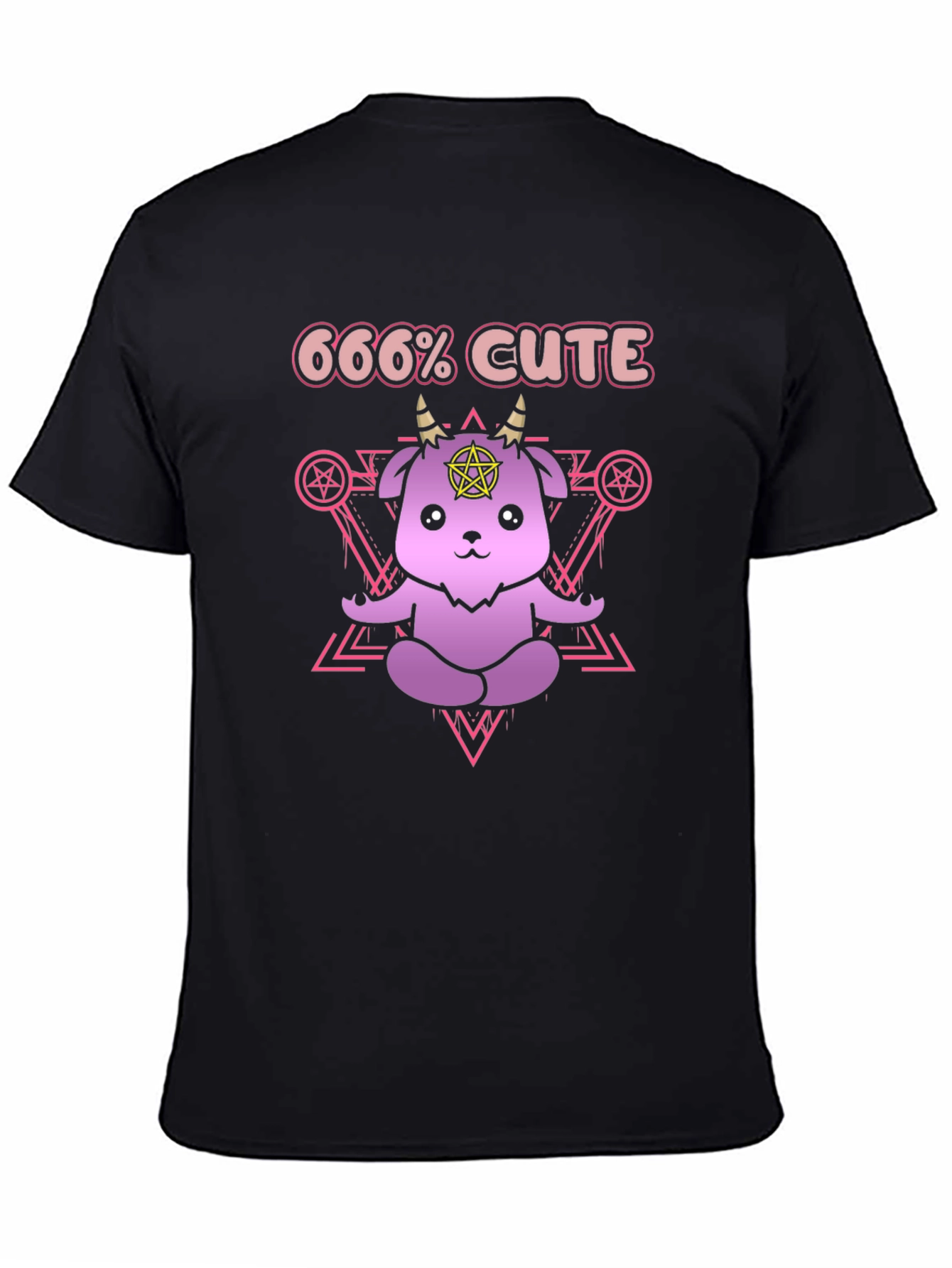 666% Cute T-Shirt - Kawaii Satanic Goat Tee