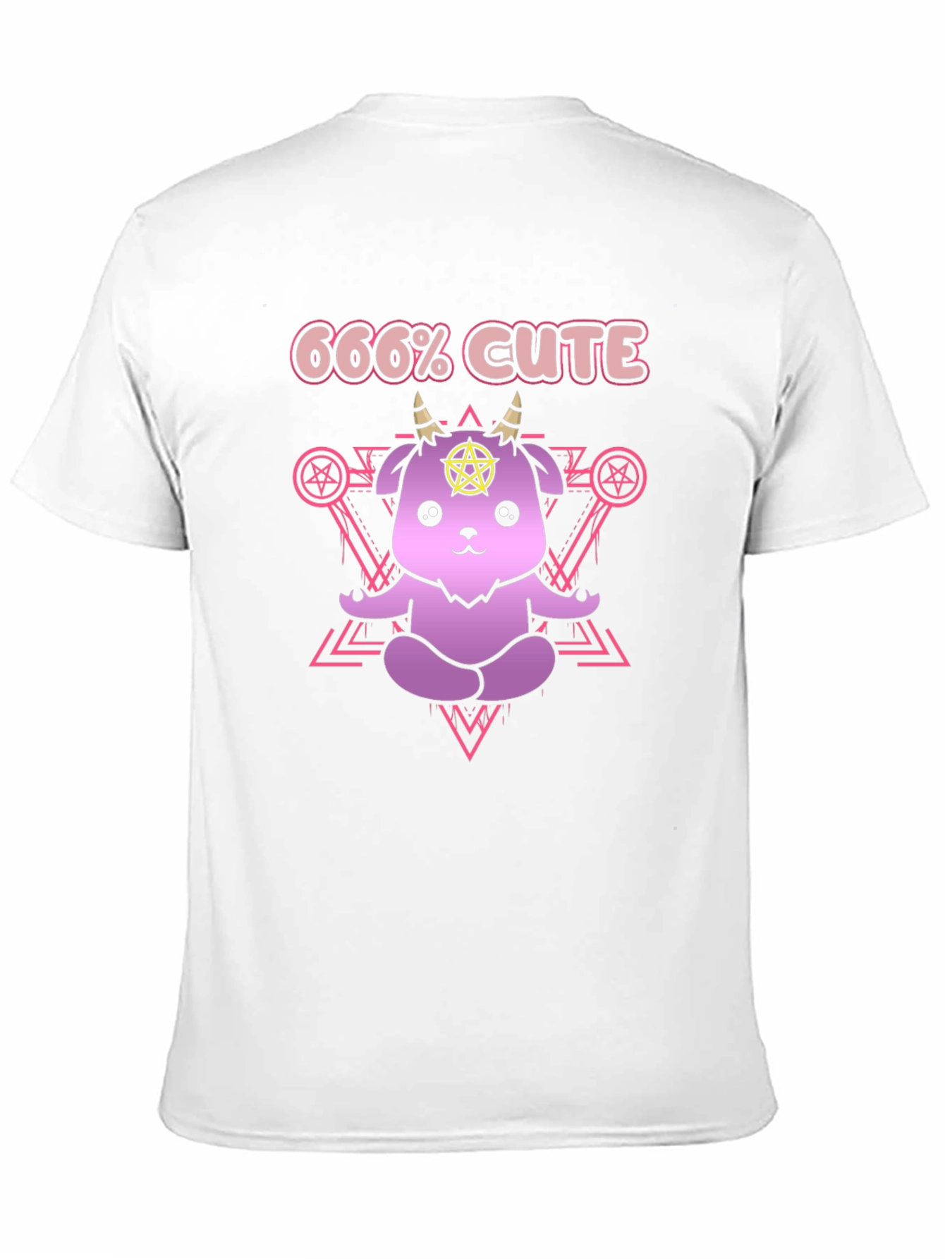 666% Cute T-Shirt - Kawaii Satanic Goat Tee