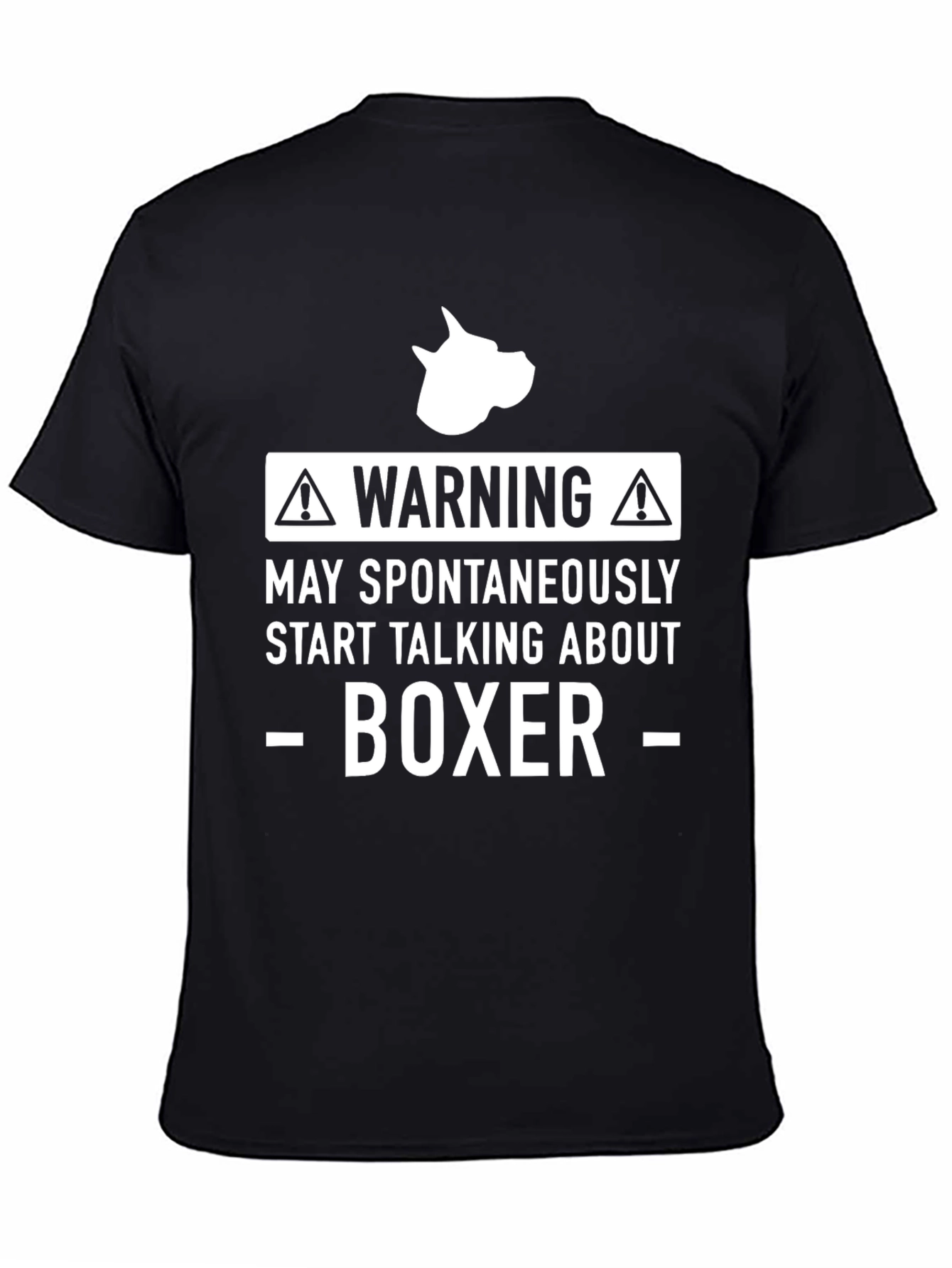 Warning Boxer Dog T-Shirt