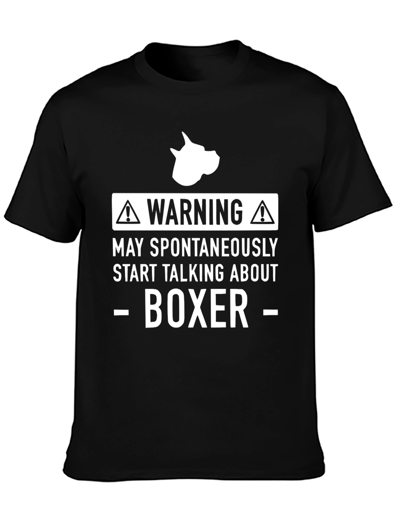 Warning Boxer Dog T-Shirt
