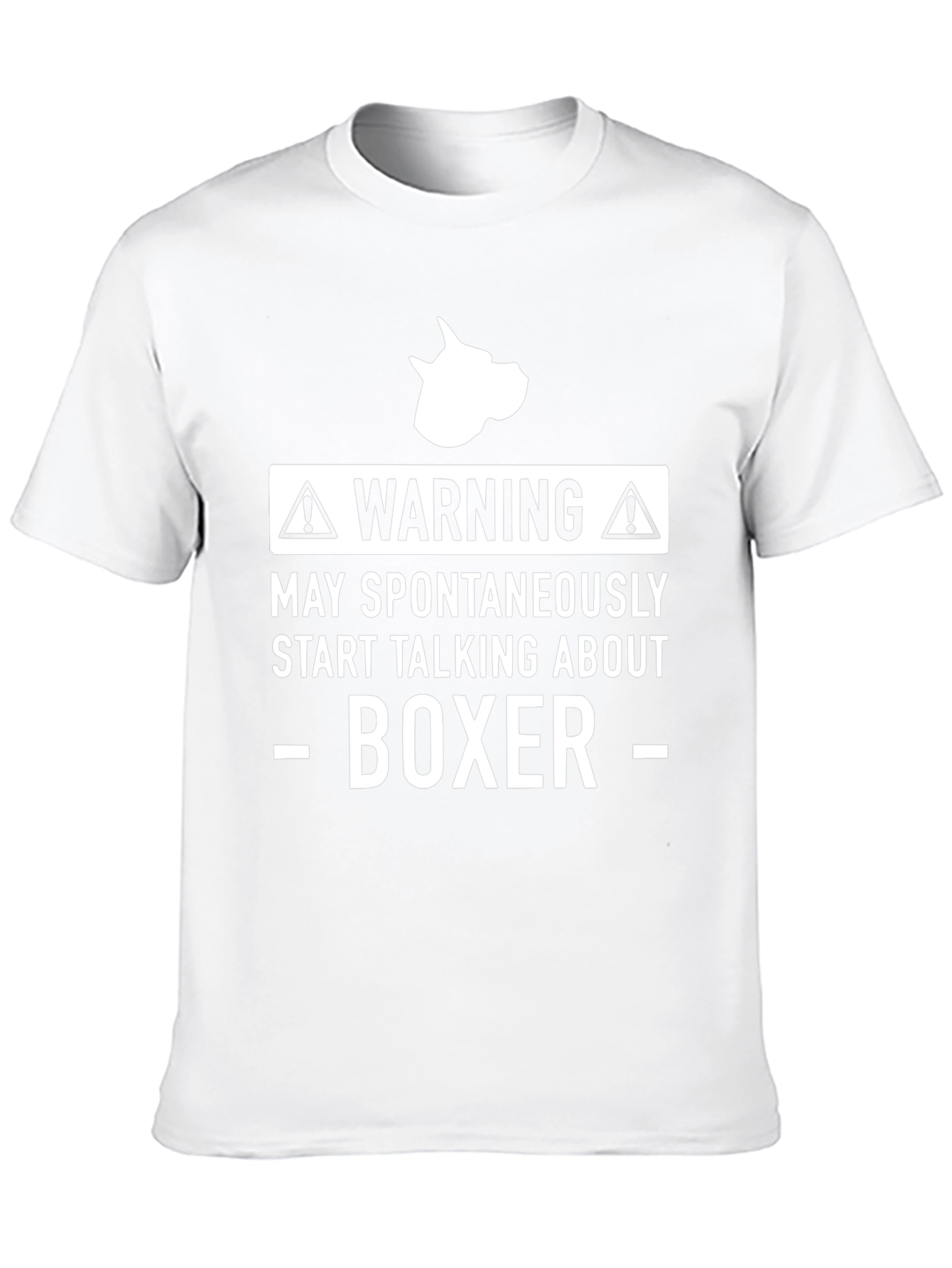 Warning Boxer Dog T-Shirt