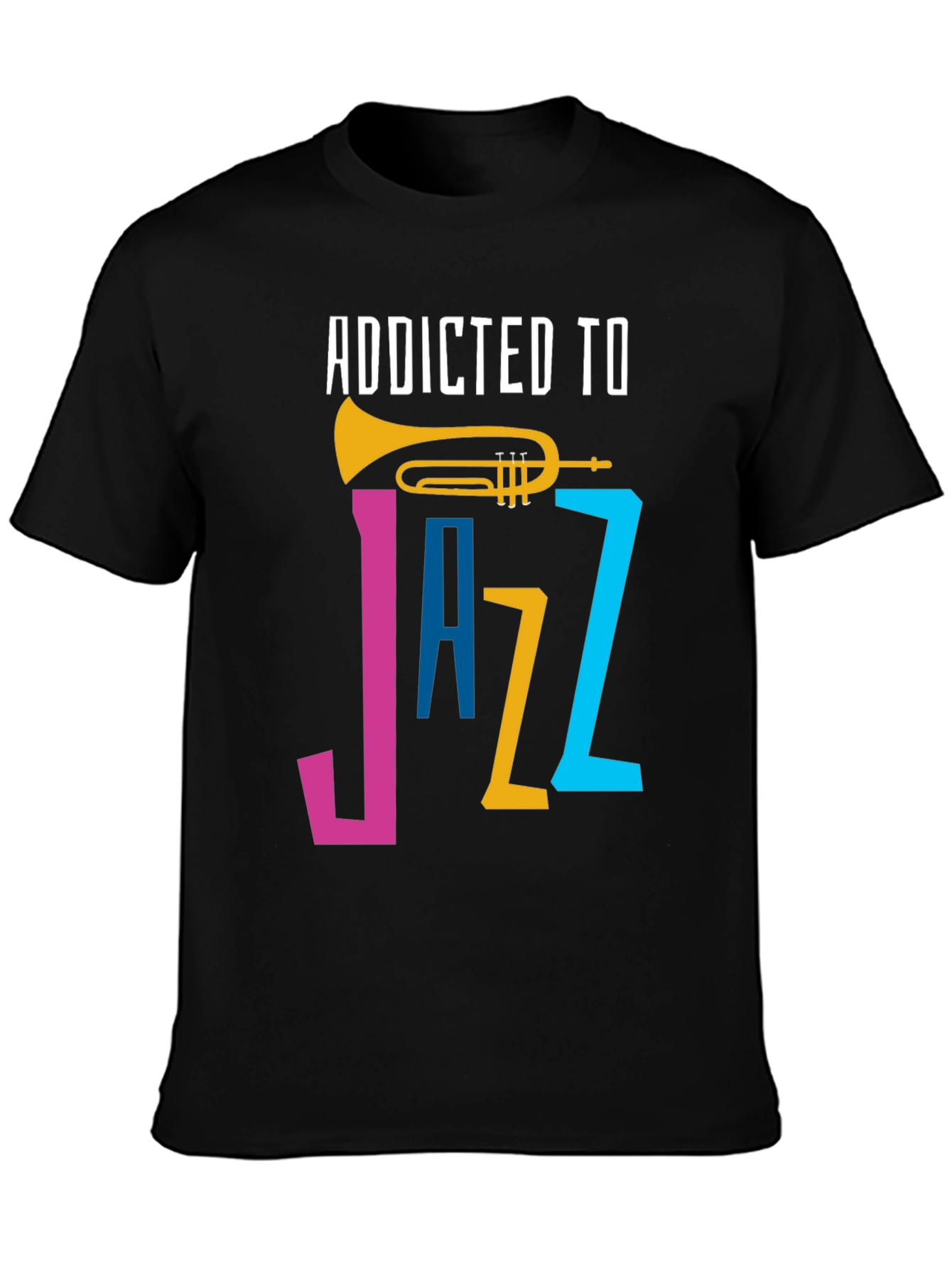 Addicted to Jazz Graphic T-Shirt - Music Lover Tee
