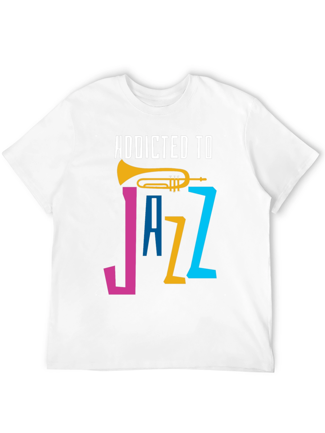 Addicted to Jazz Graphic T-Shirt - Music Lover Tee