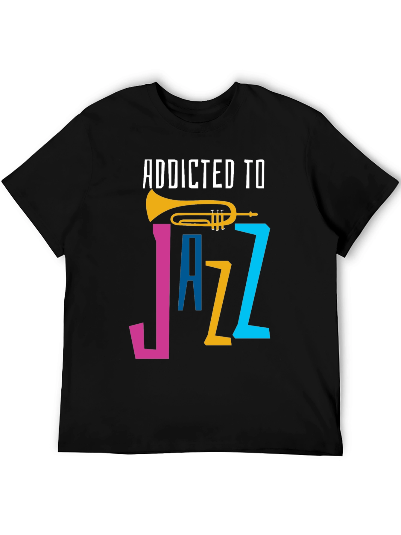 Addicted to Jazz Graphic T-Shirt - Music Lover Tee