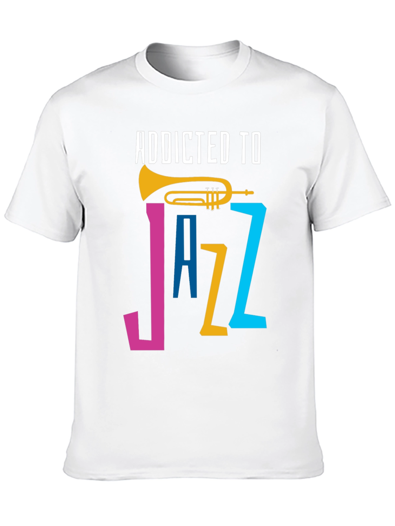 Addicted to Jazz Graphic T-Shirt - Music Lover Tee