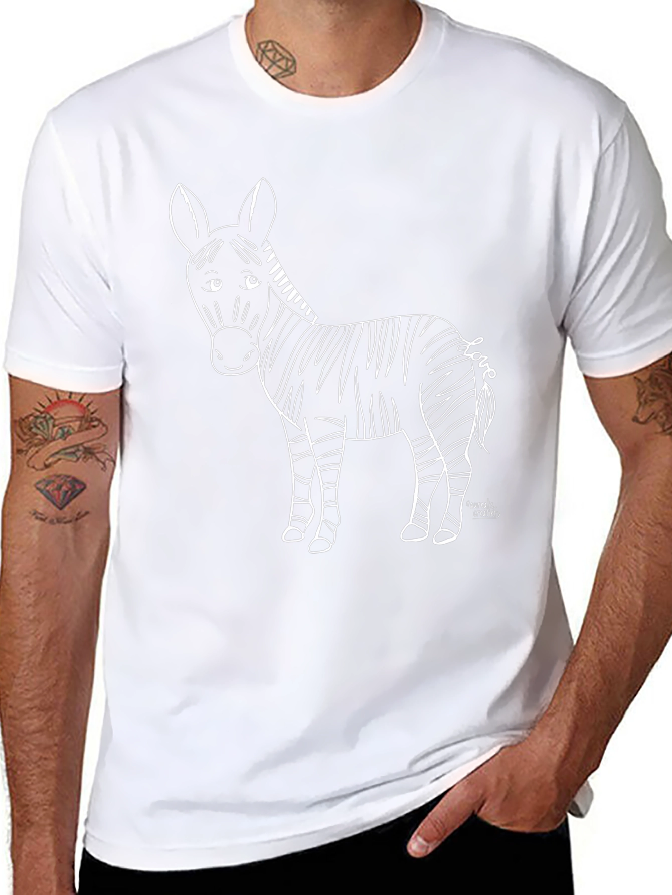 Zebra Love Tee - Unisex Graphic T-Shirt