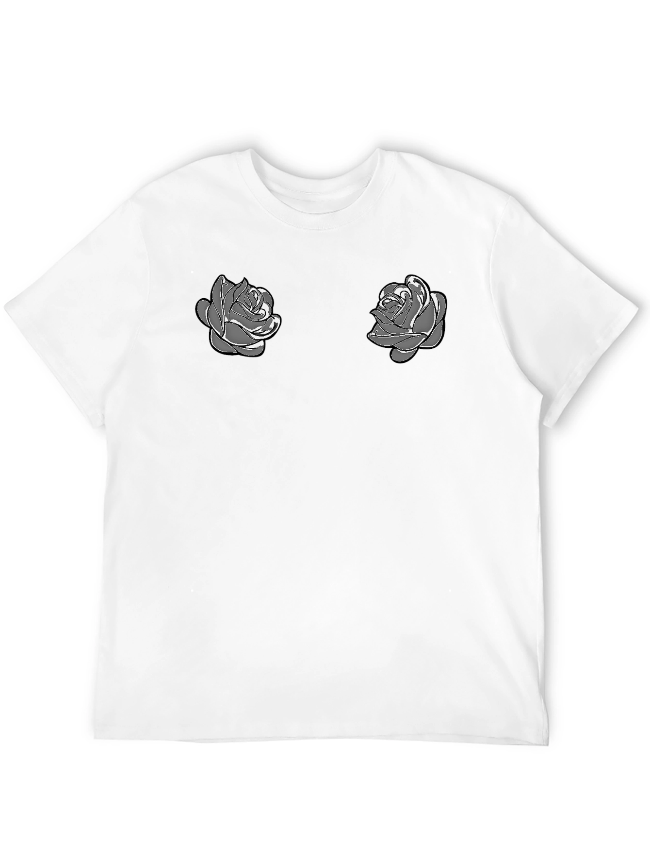Rose Graphic Tee - Modern Floral Design