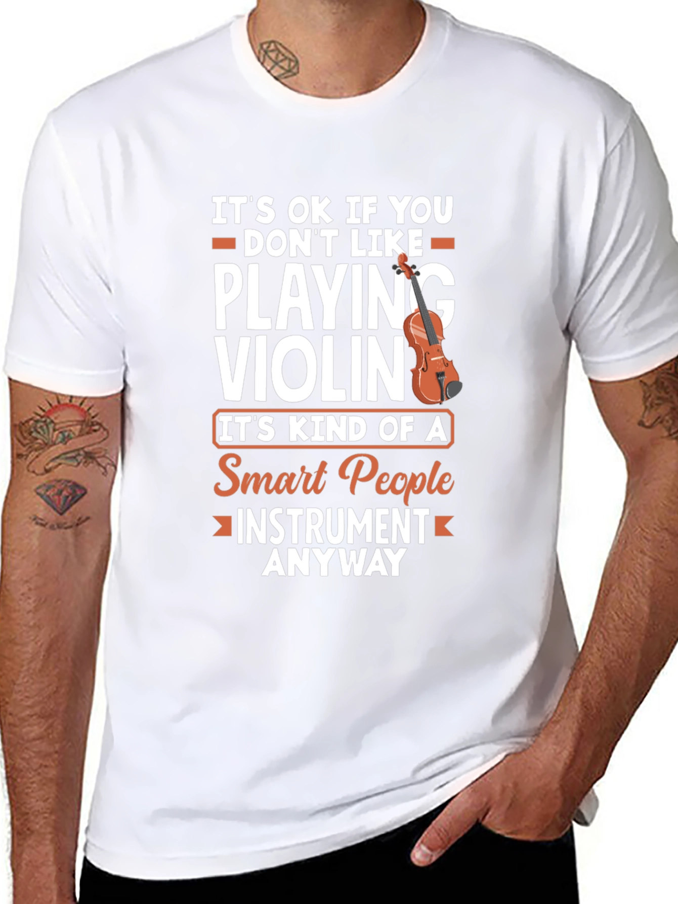 Funny Violinist T-Shirt: Smart People Instrument