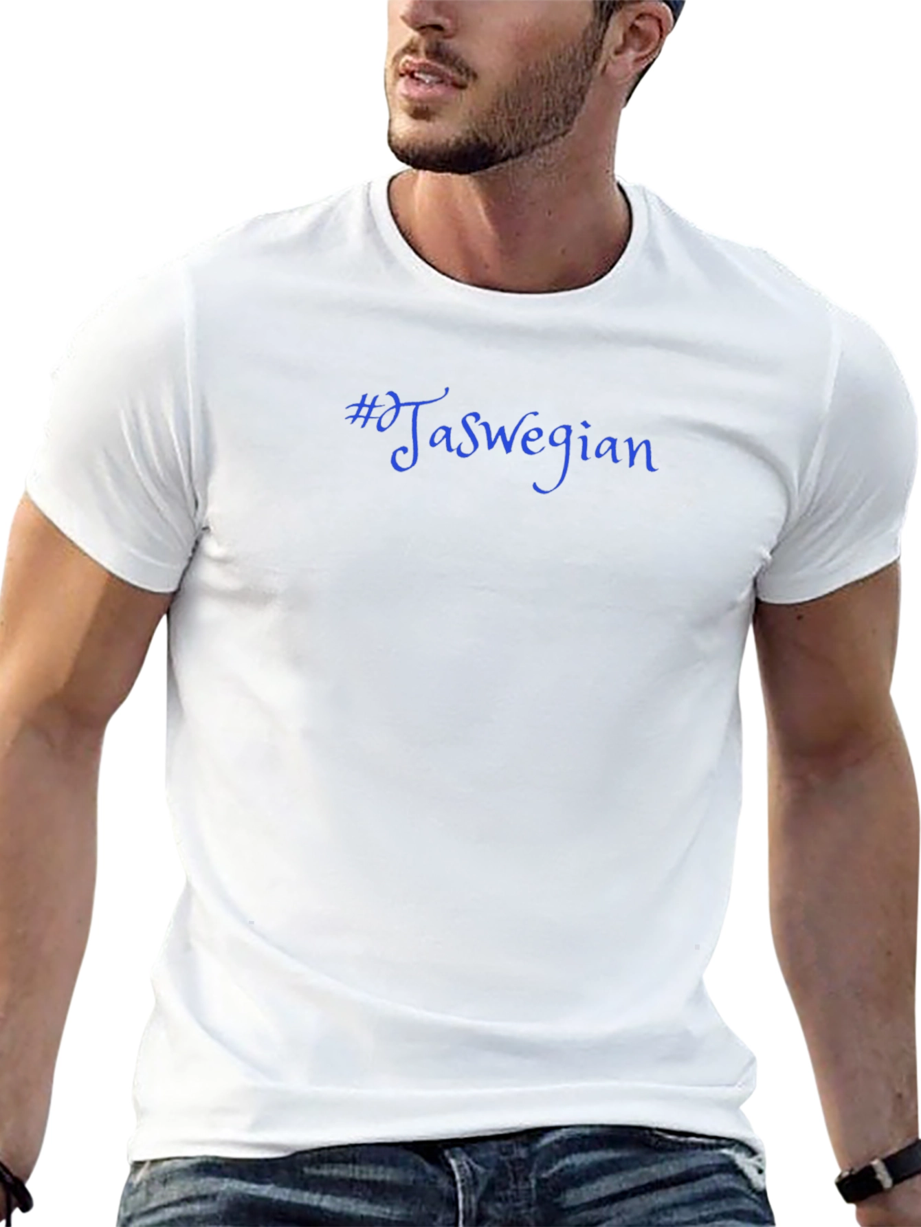 #Jaswegian Graphic T-Shirt - Black Crew Neck