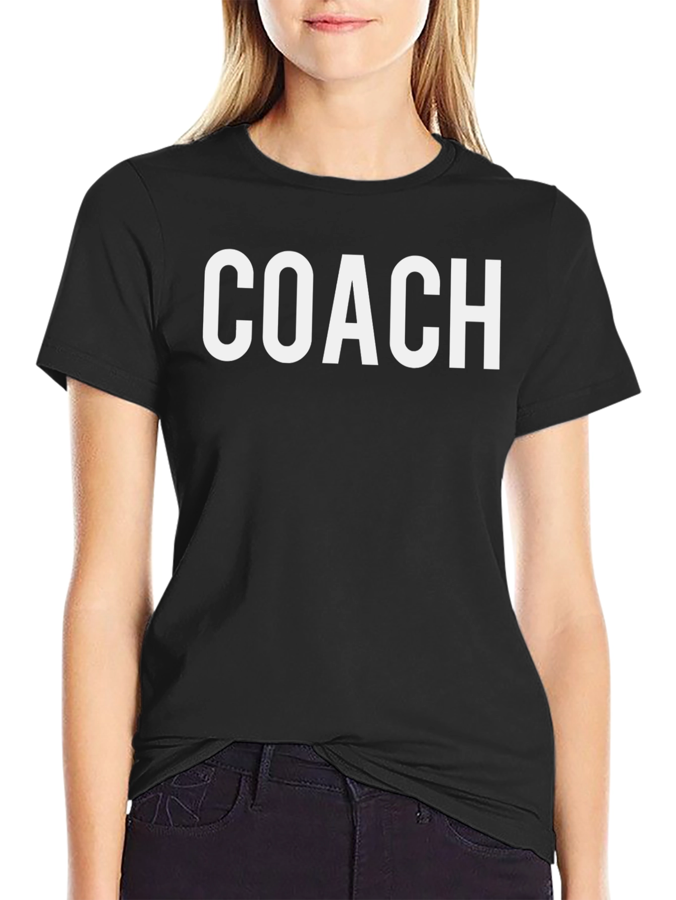 Coach Graphic Tee - Black Cotton Blend Shirt