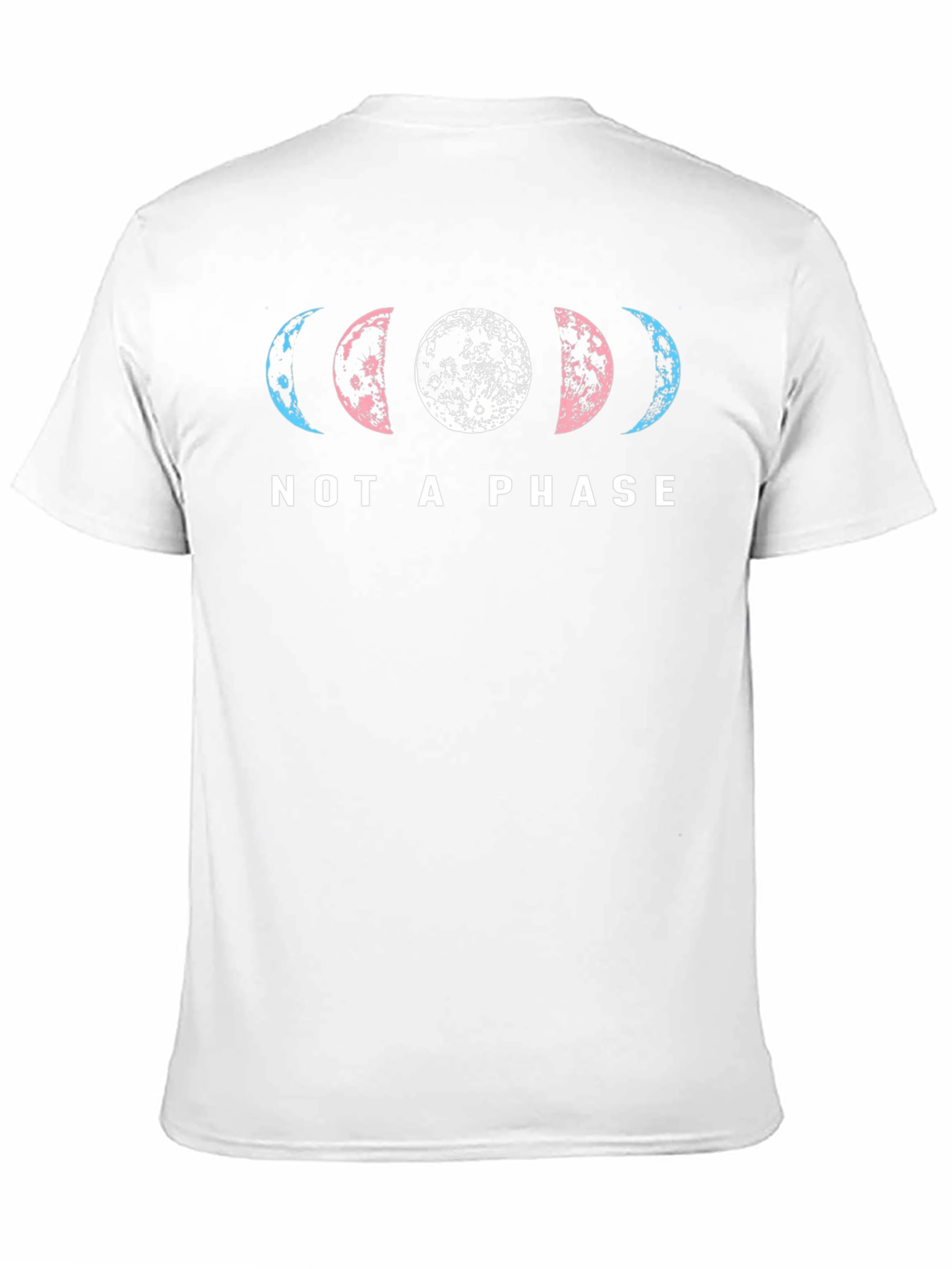 Trans Pride Moon Phases T-Shirt - Not a Phase