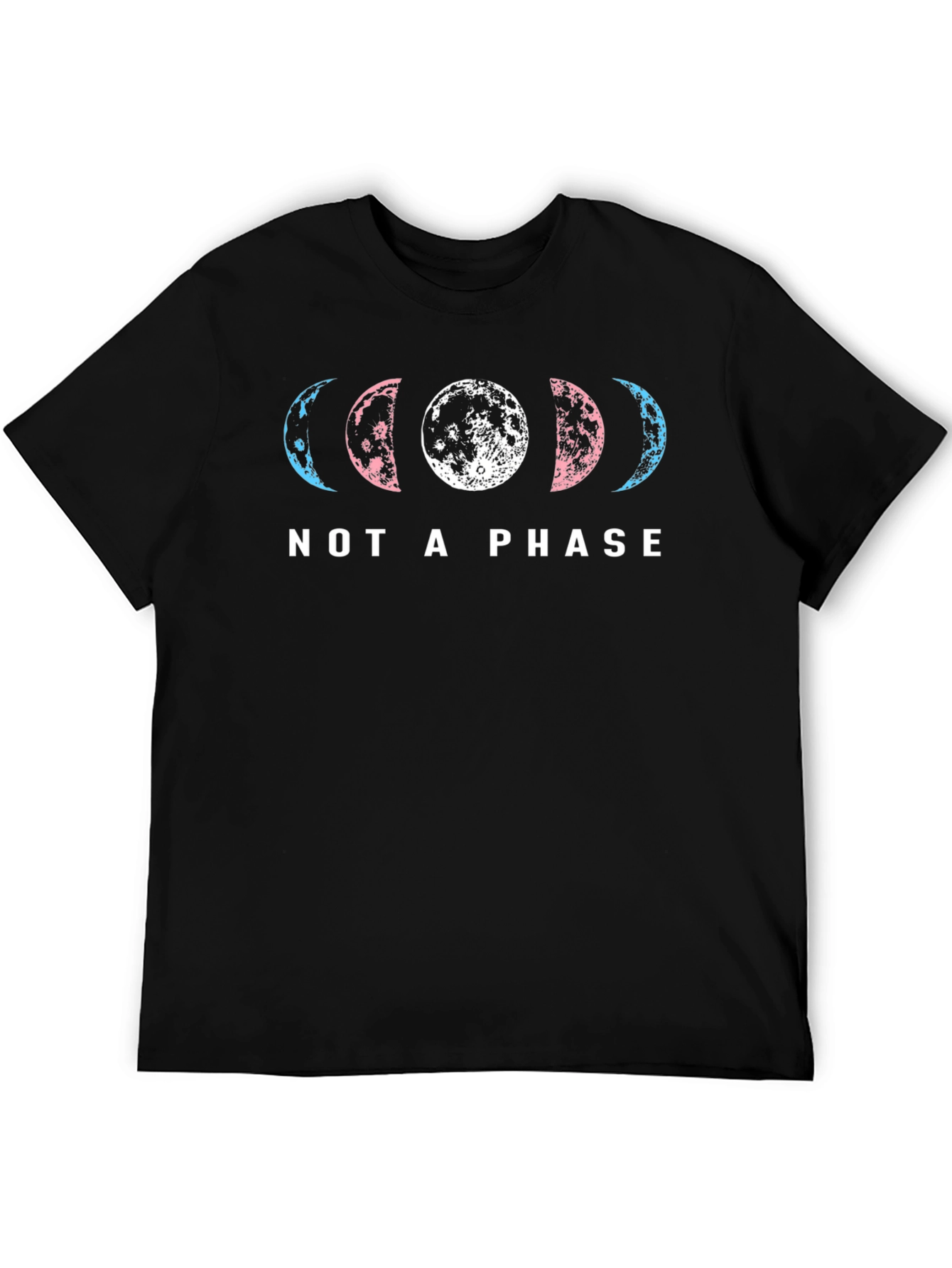 Trans Pride Moon Phases T-Shirt - Not a Phase
