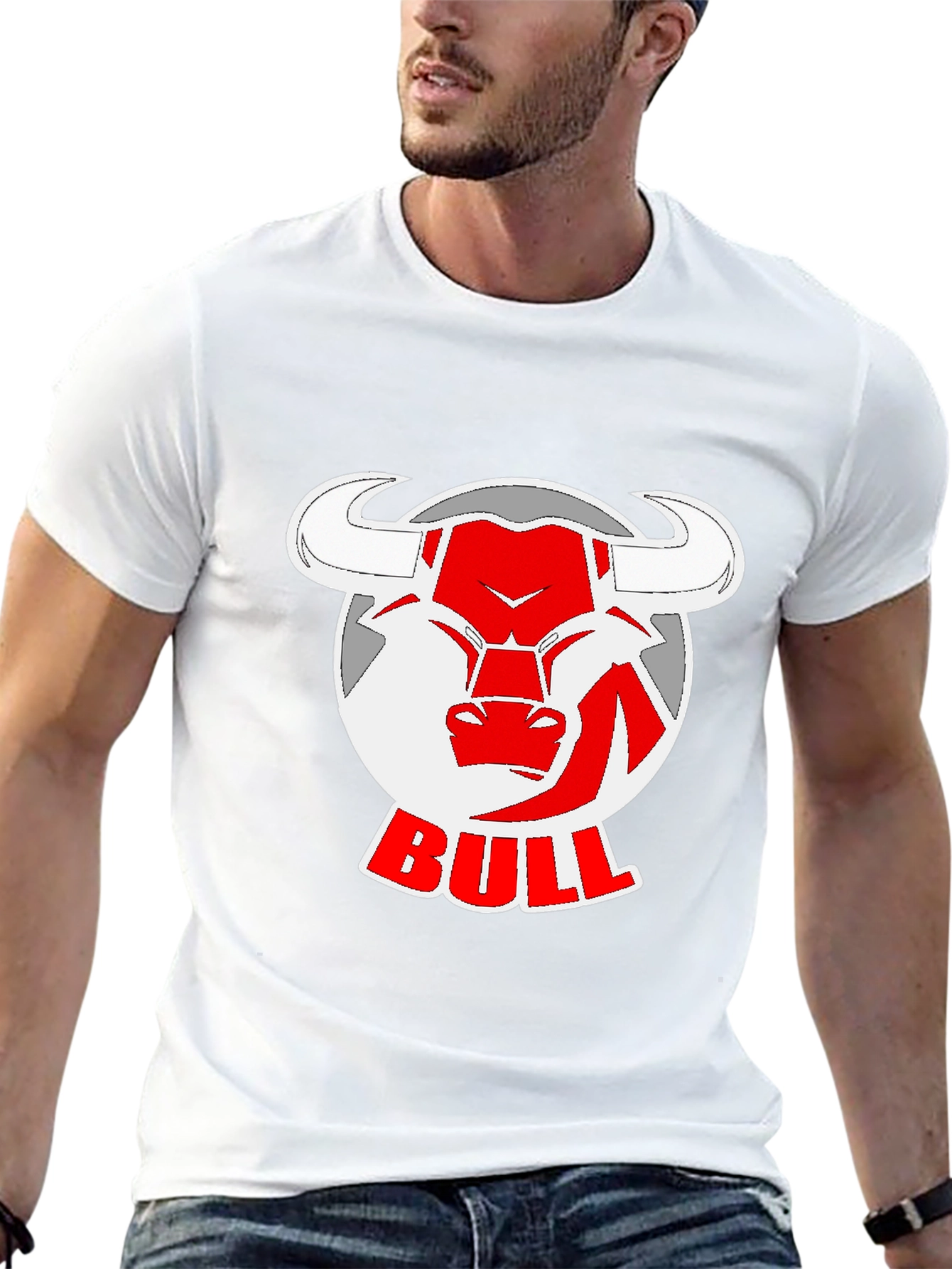 Bull Logo Black T-Shirt