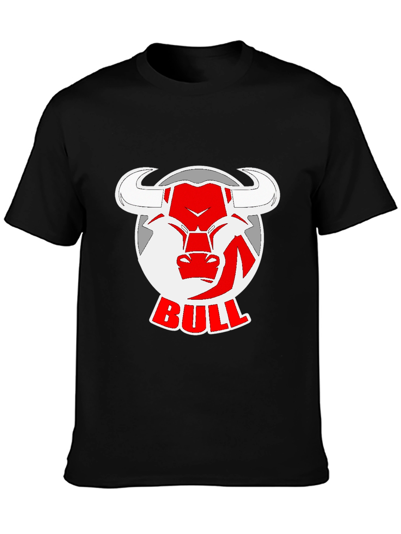 Bull Logo Black T-Shirt