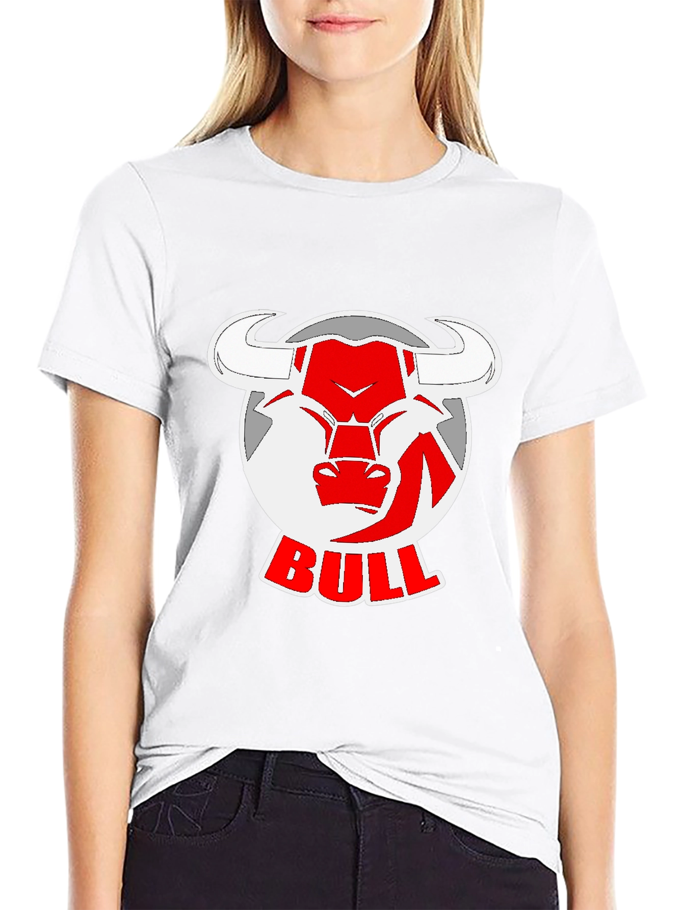 Bull Logo Black T-Shirt