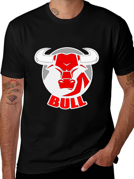 Bull Logo Black T-Shirt