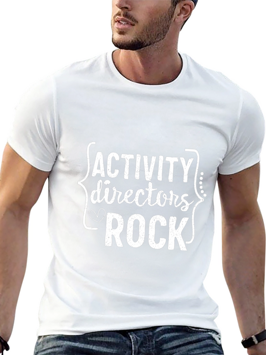 Activity Directors Rock Graphic Tee - Black Cotton Shirt