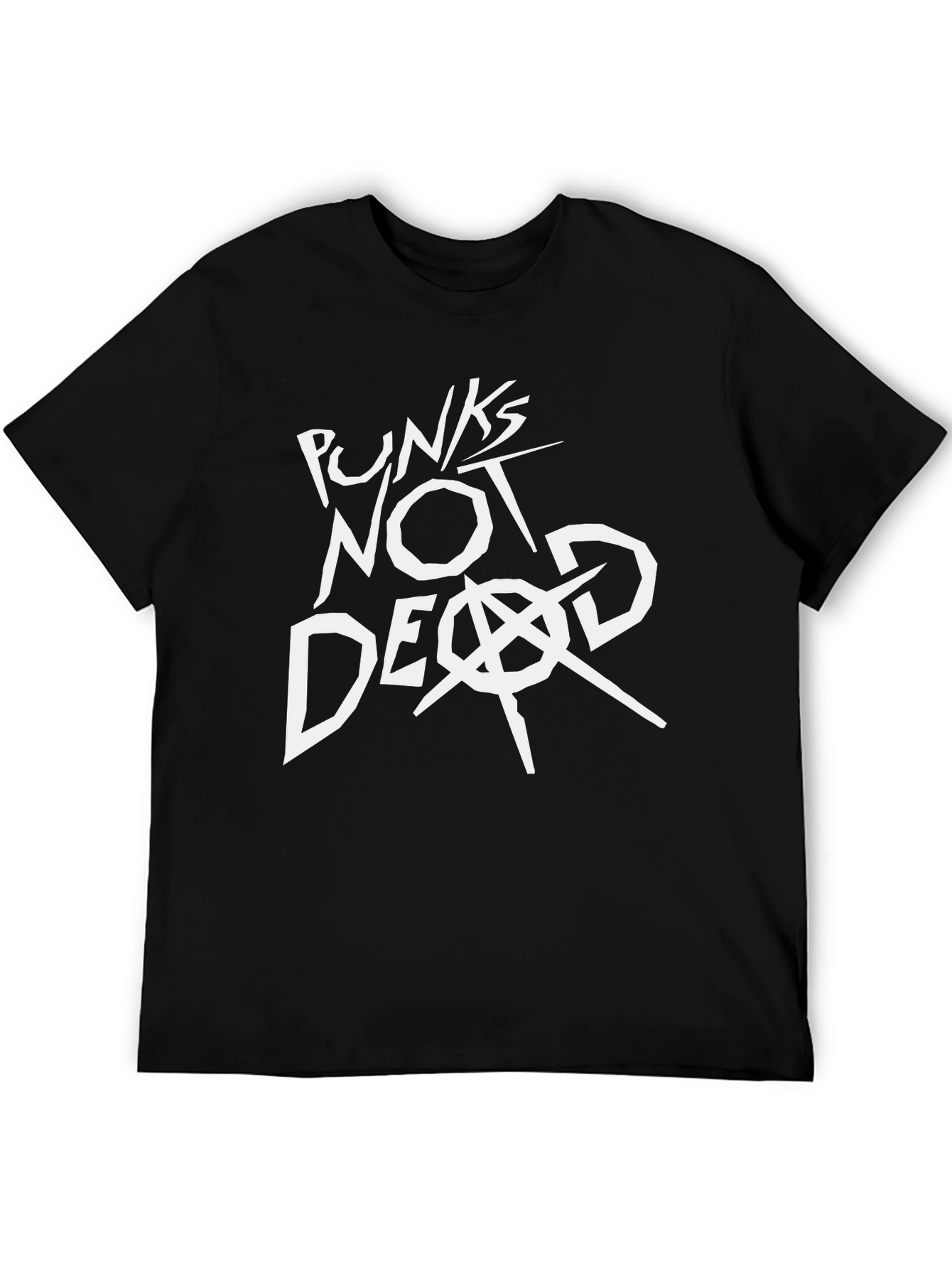 Punks Not Dead Graphic T-Shirt - Black