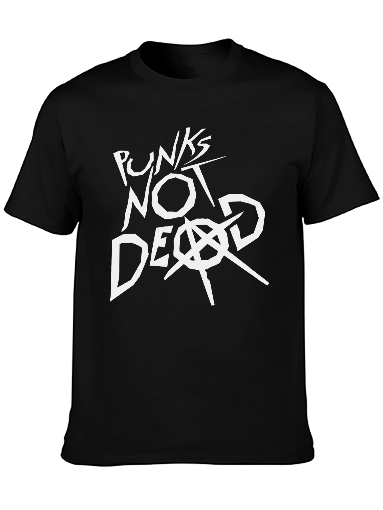 Punks Not Dead Graphic T-Shirt - Black