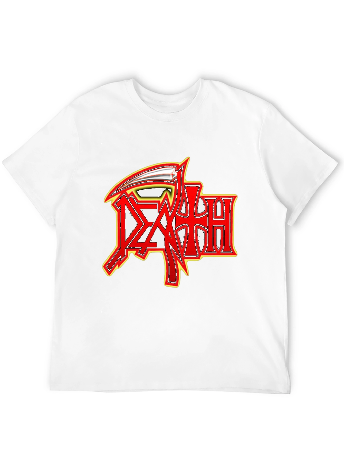 Black Graphic Tee - Death Metal Band Logo