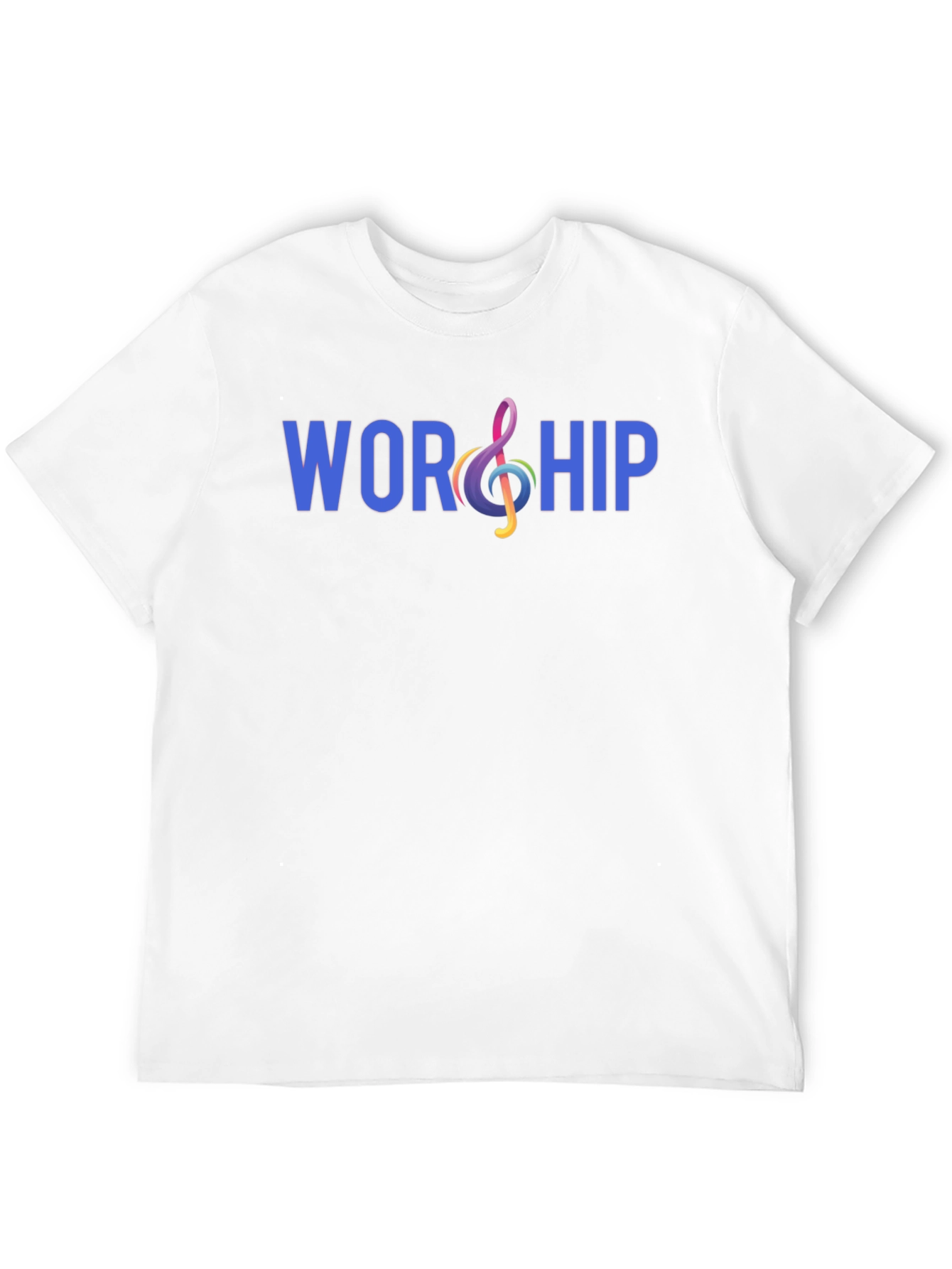 Worship Treble Clef Graphic T-Shirt - Black