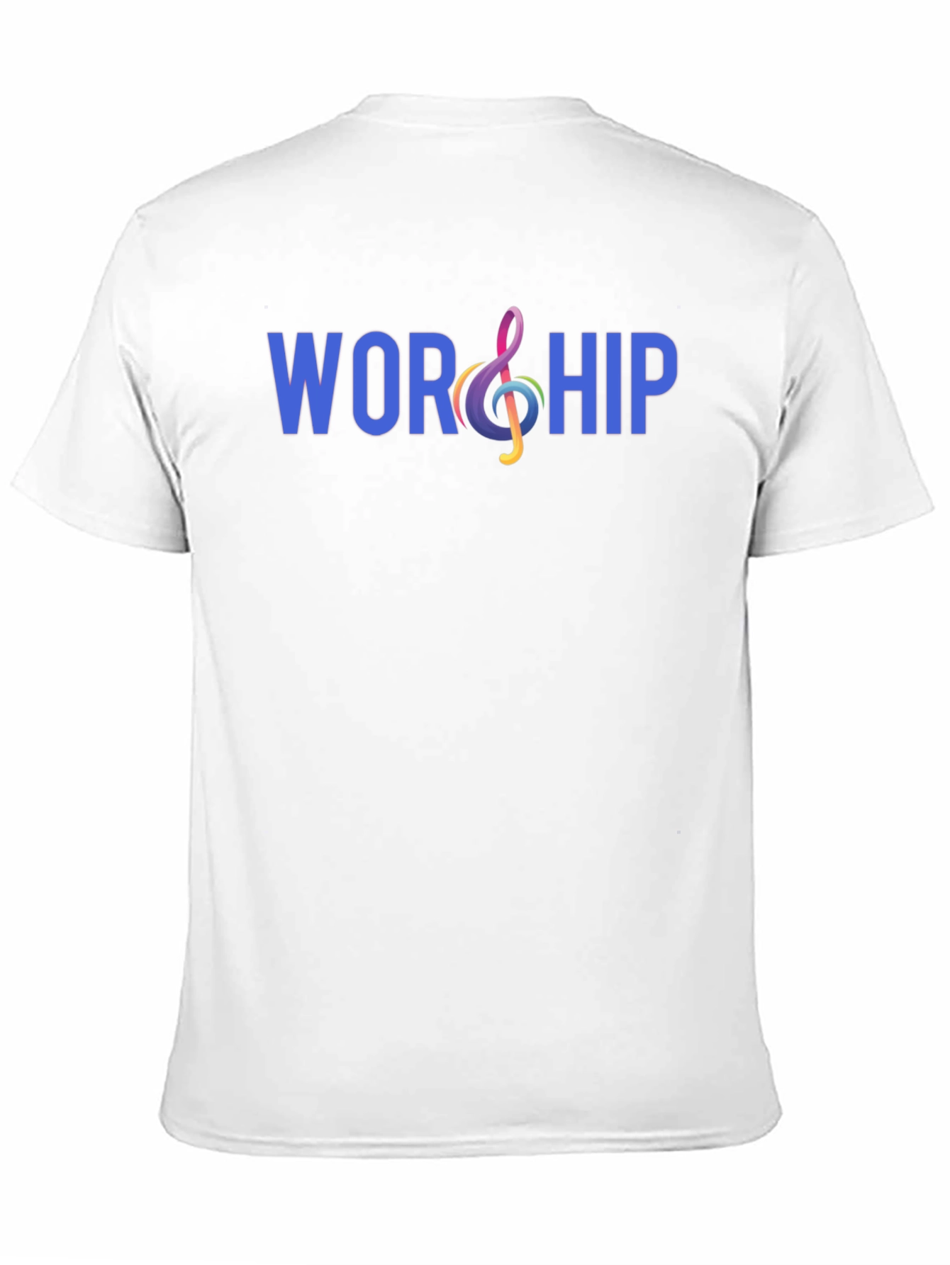Worship Treble Clef Graphic T-Shirt - Black