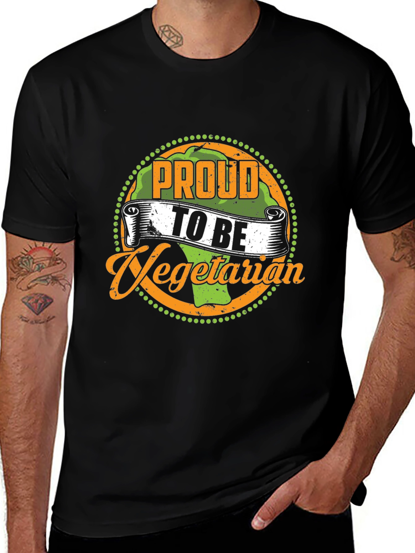 Proud to Be Vegetarian Graphic T-Shirt
