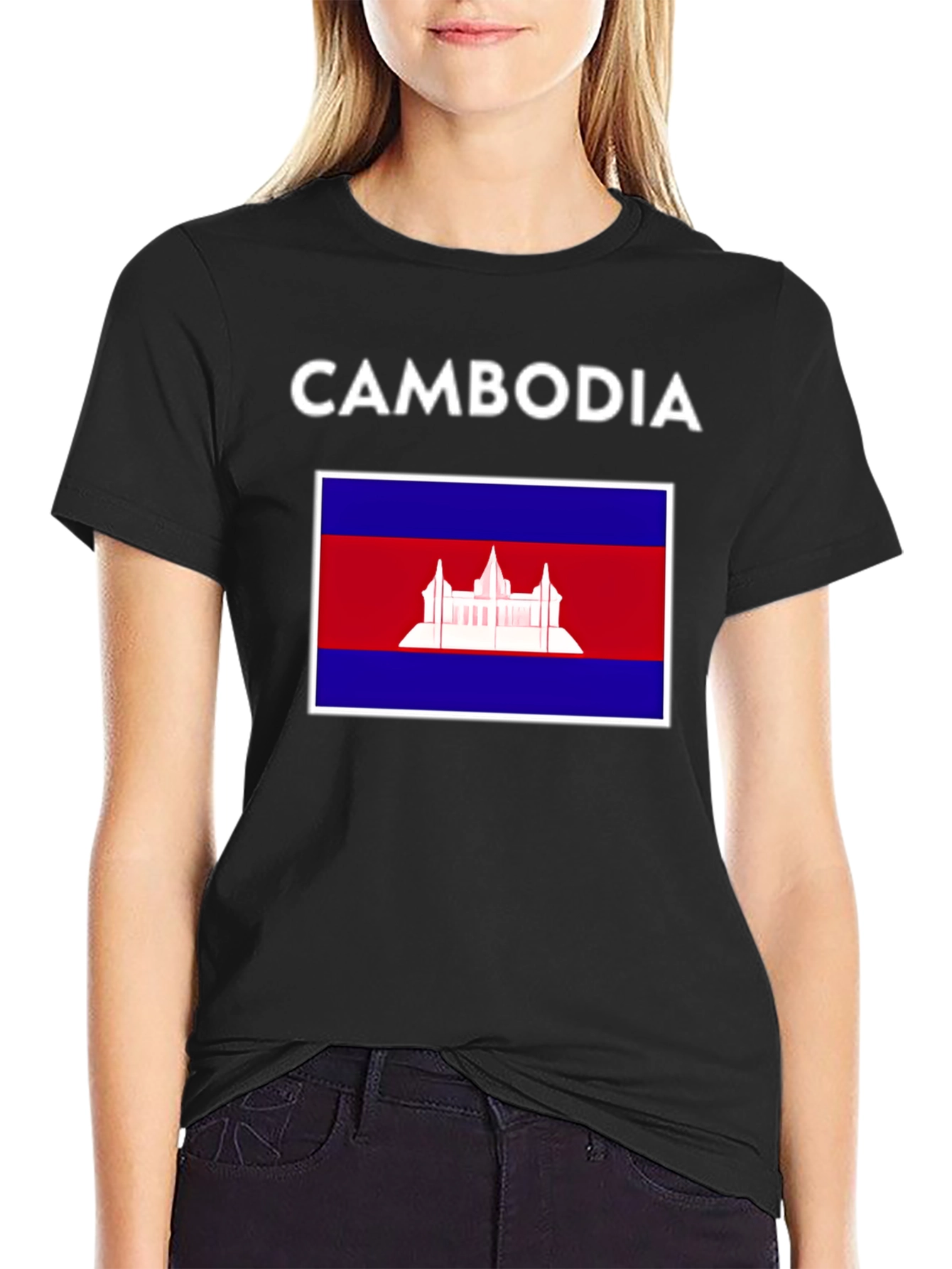 Cambodia Flag T-Shirt - Patriotic Tee