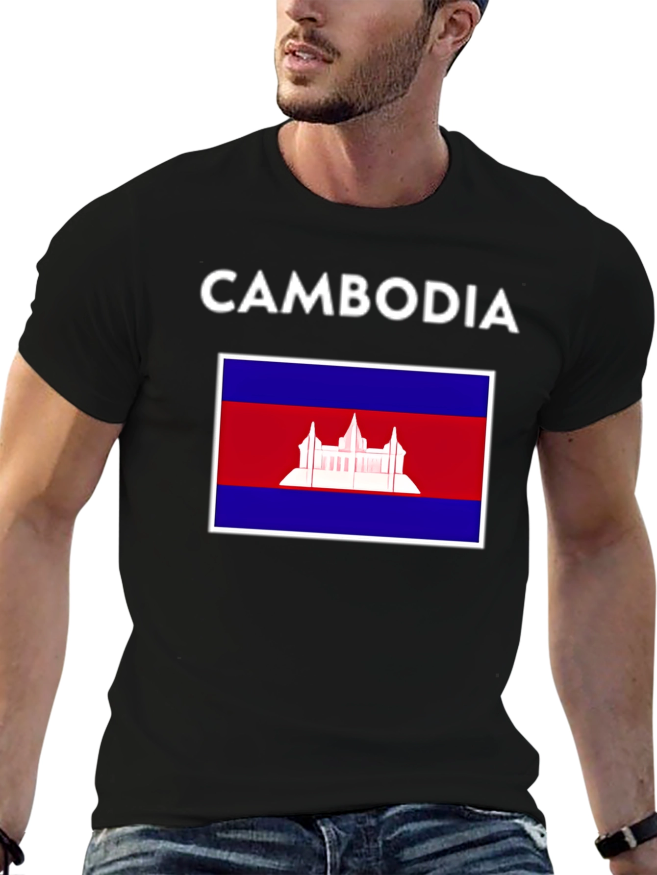 Cambodia Flag T-Shirt - Patriotic Tee