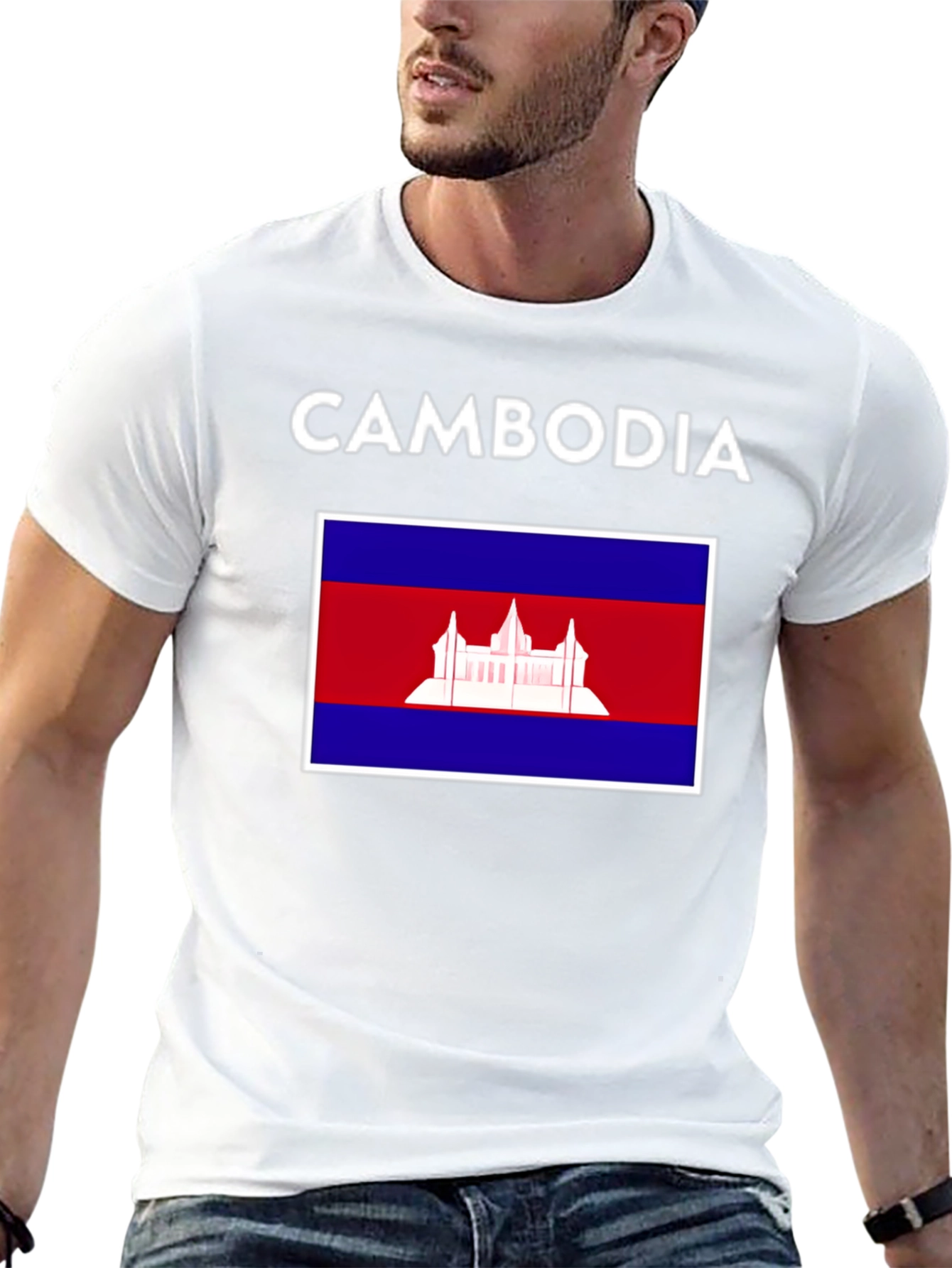 Cambodia Flag T-Shirt - Patriotic Tee