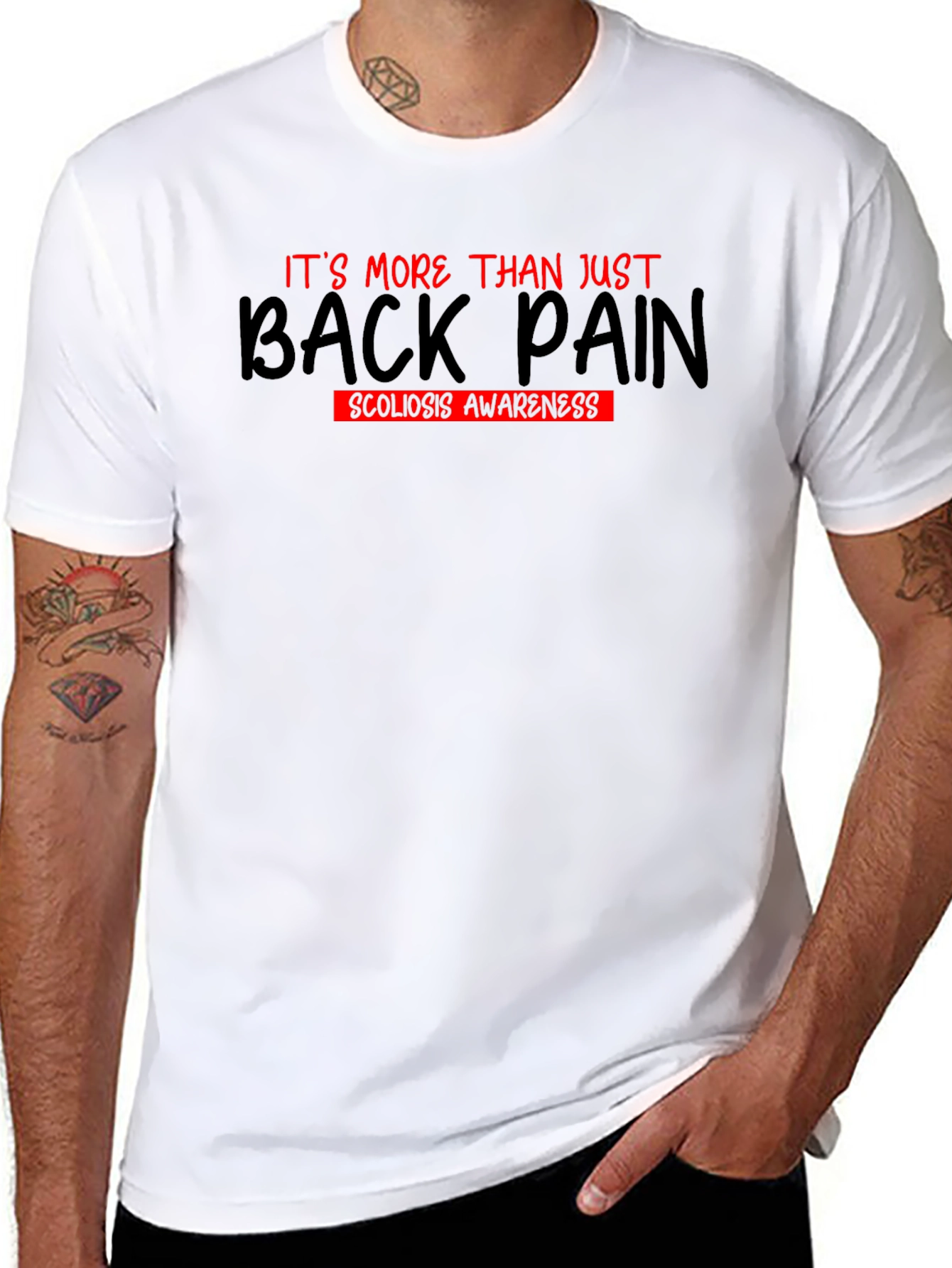 Back Pain Scoliosis Awareness T-Shirt