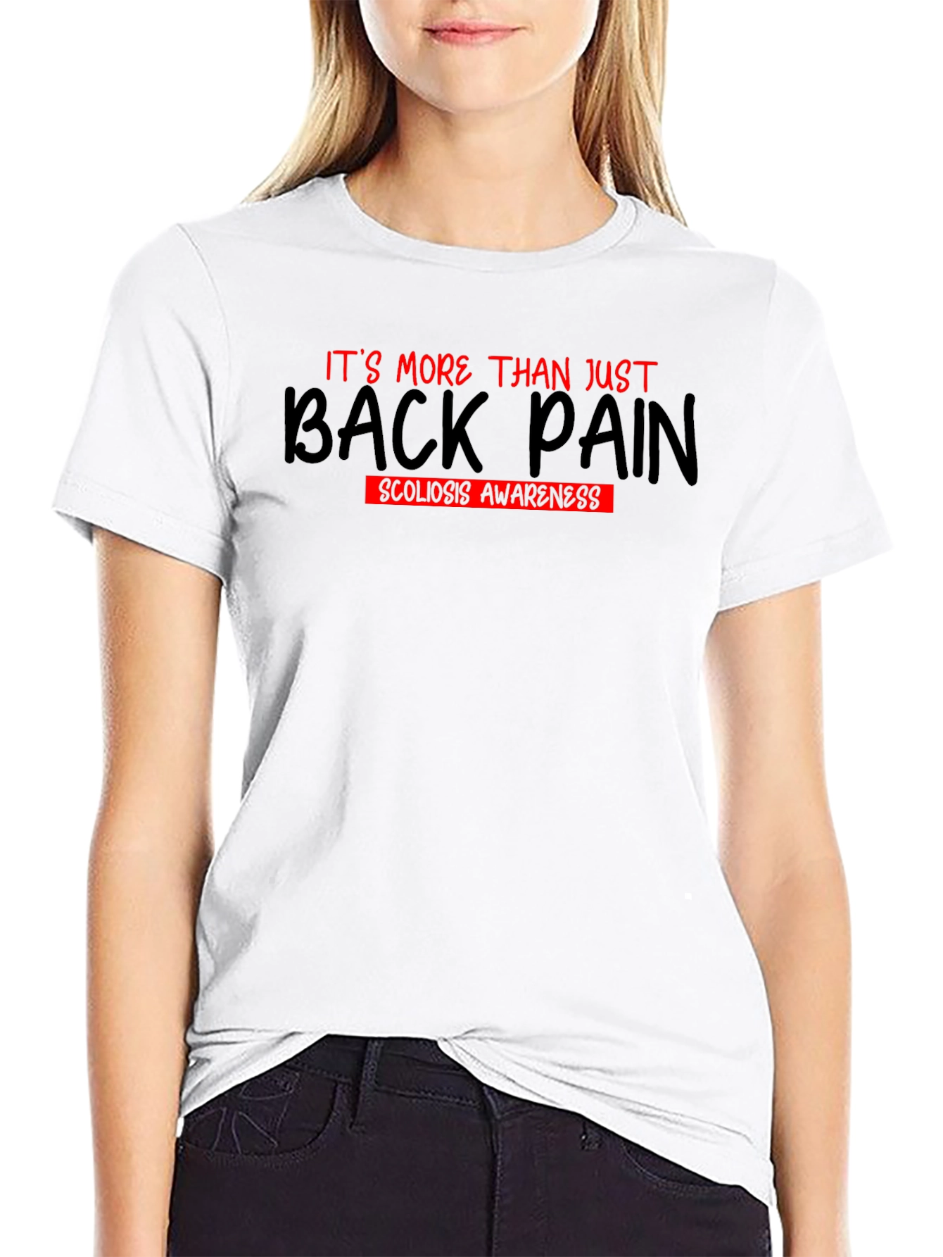 Back Pain Scoliosis Awareness T-Shirt