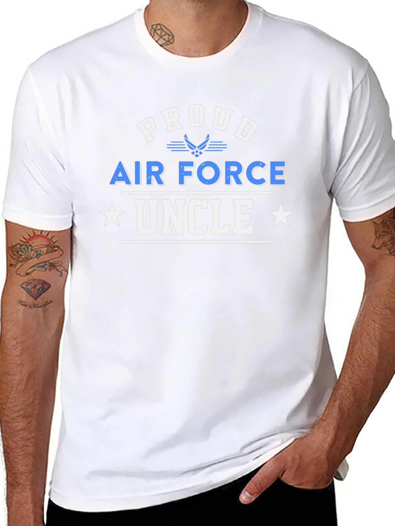 Proud Air Force Uncle T-Shirt - Patriotic Gift