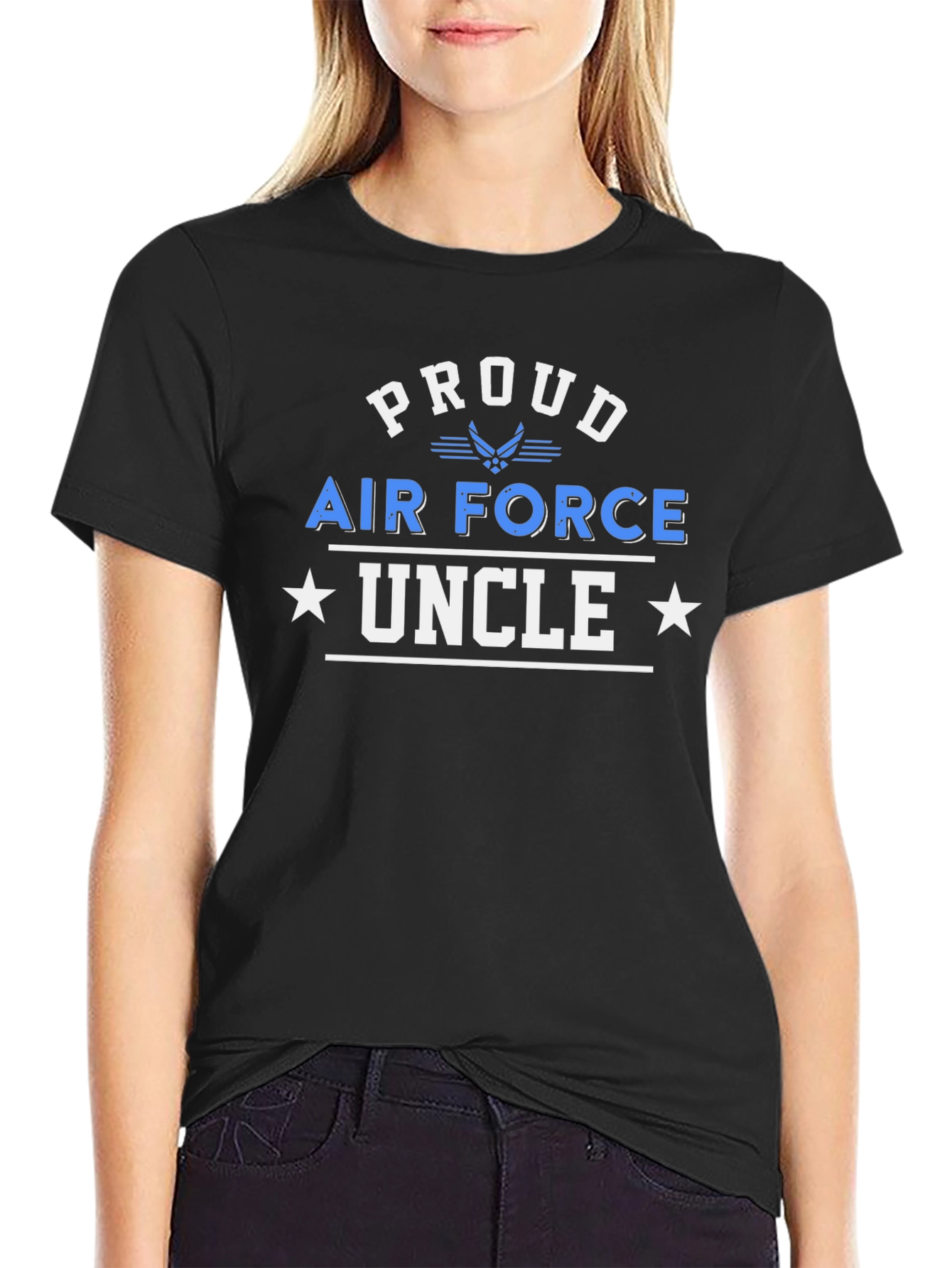 Proud Air Force Uncle T-Shirt - Patriotic Gift