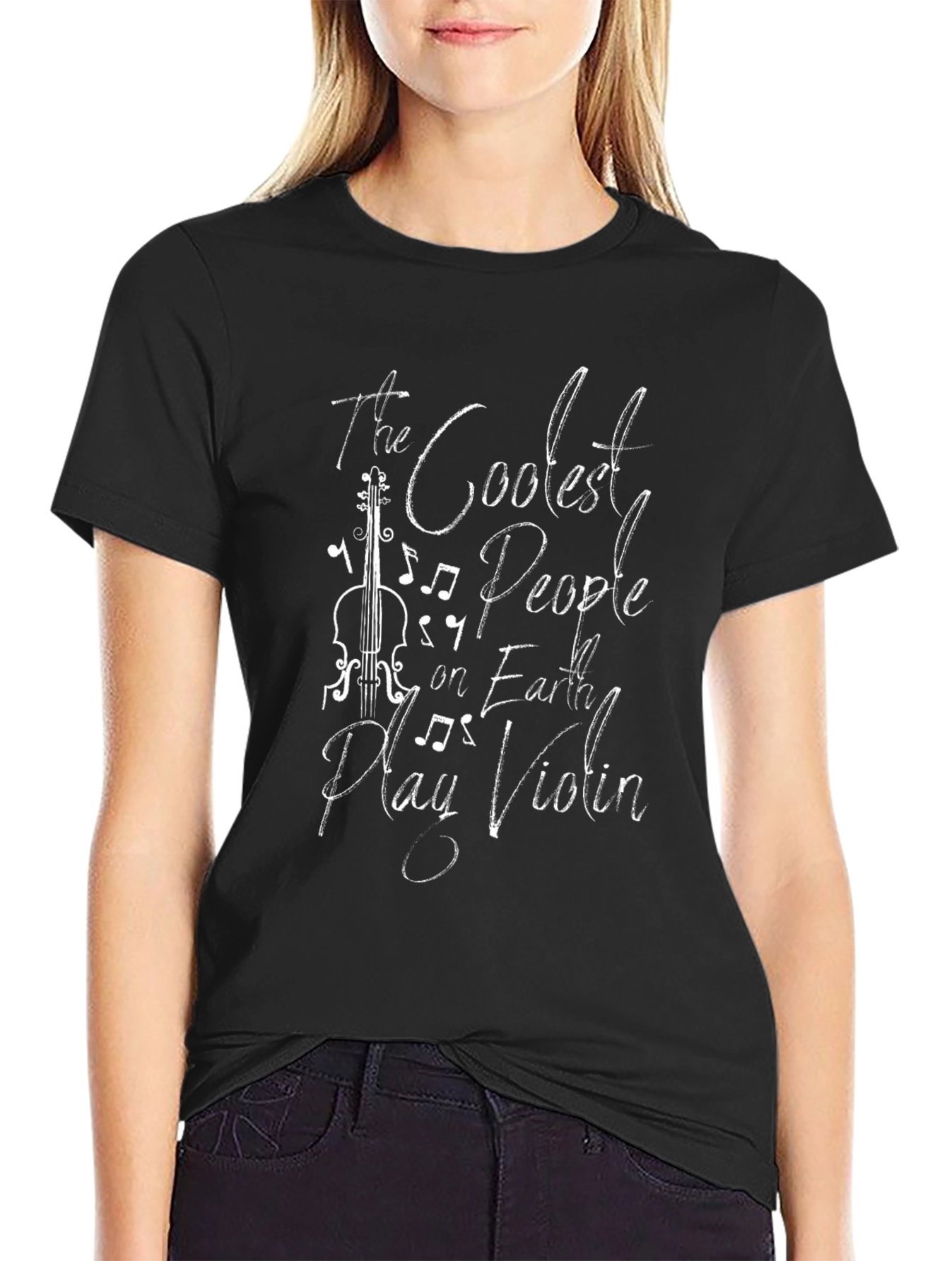 Coolest People Play Violin Graphic T-Shirt