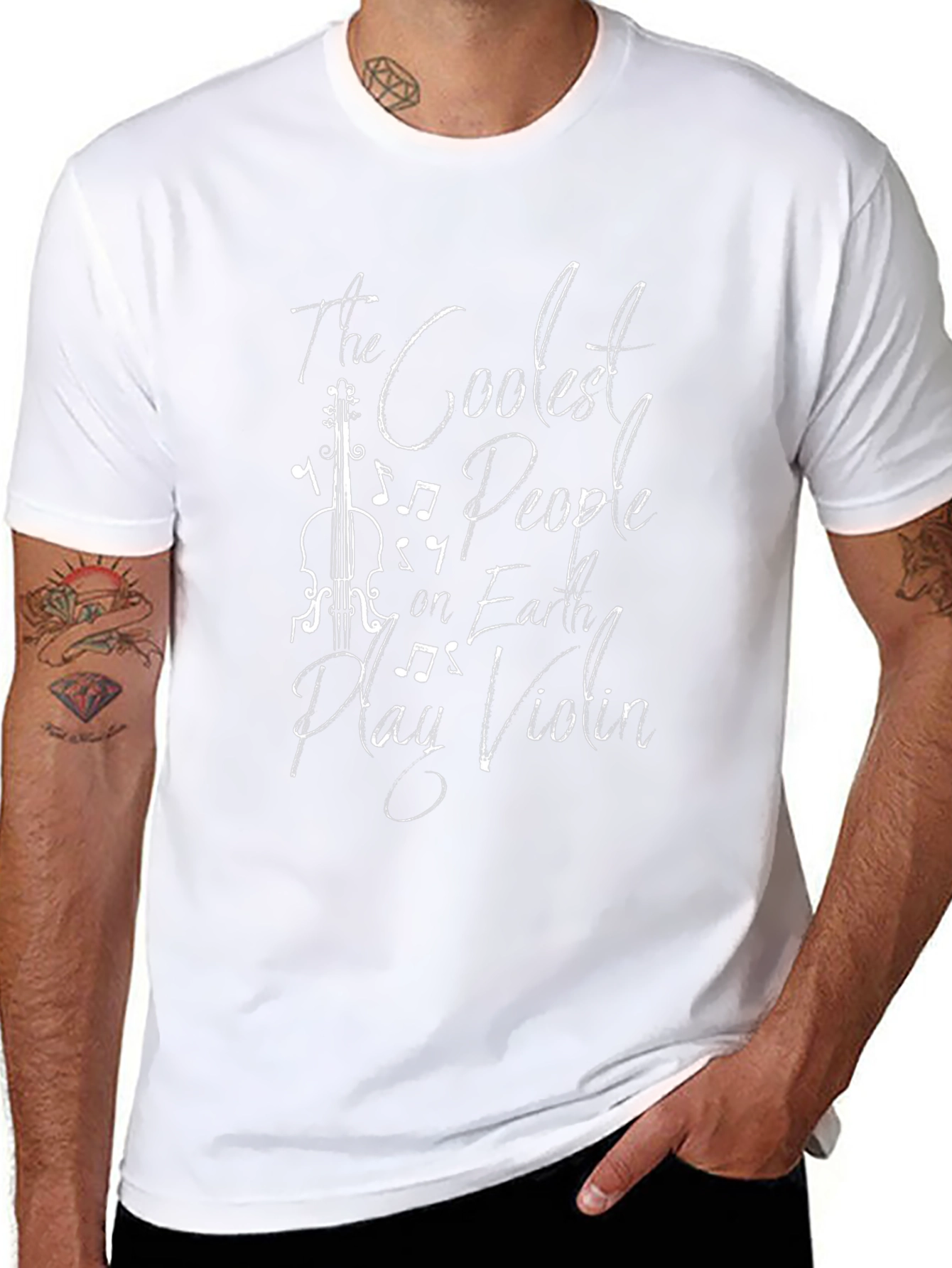 Coolest People Play Violin Graphic T-Shirt