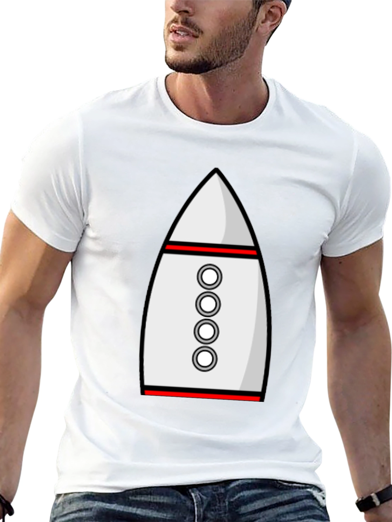 Rocket Graphic T-Shirt - Blast Off in Style!