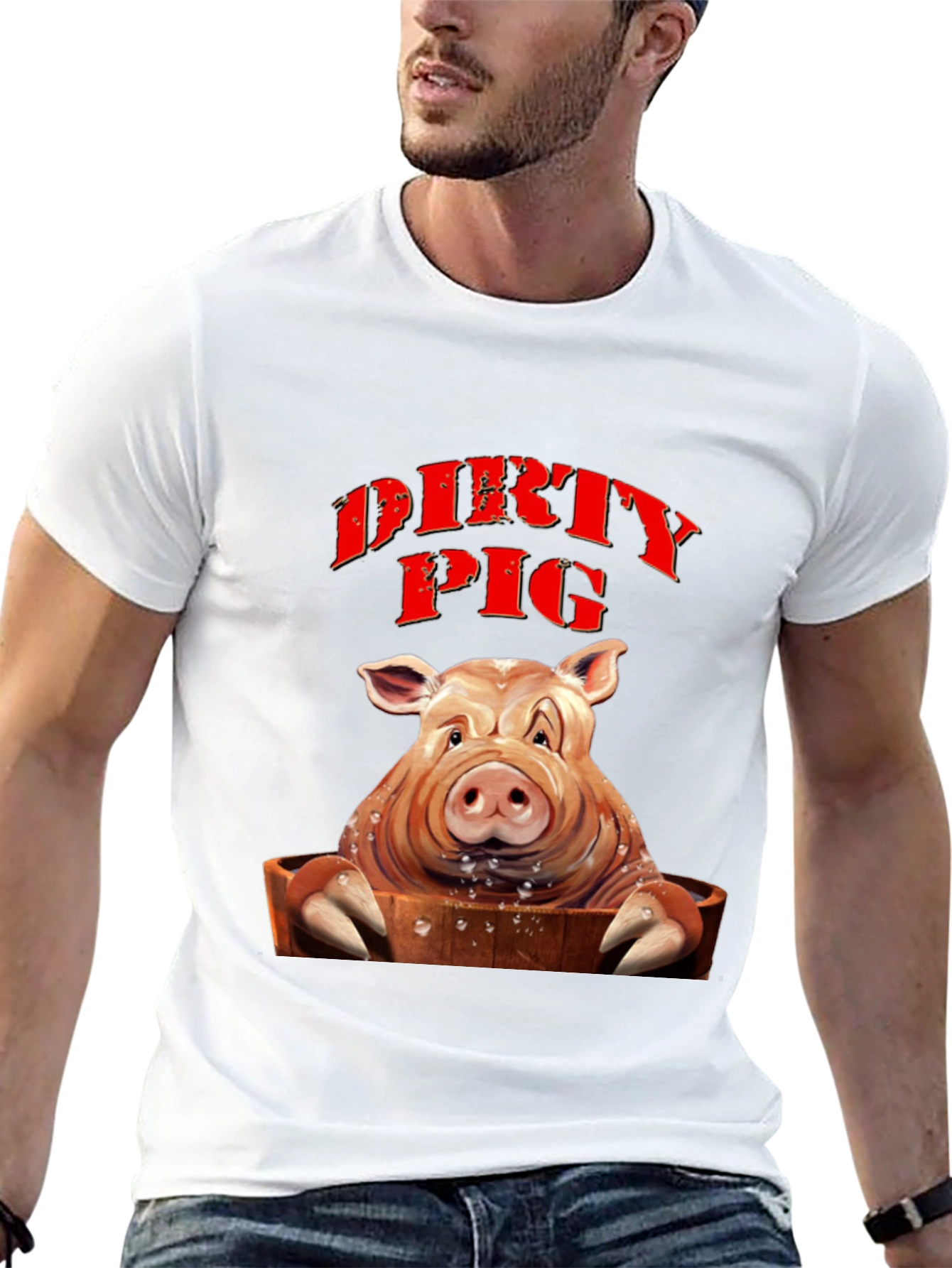 Dirty Pig T-Shirt - Novelty Humor Tee