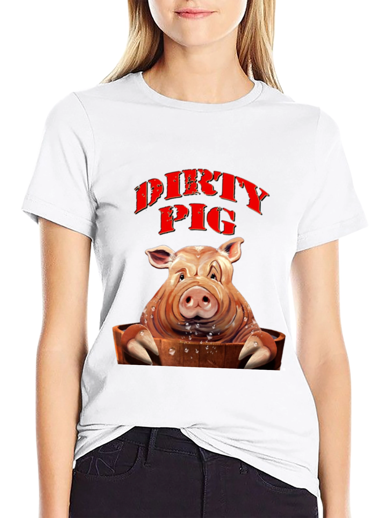 Dirty Pig T-Shirt - Novelty Humor Tee